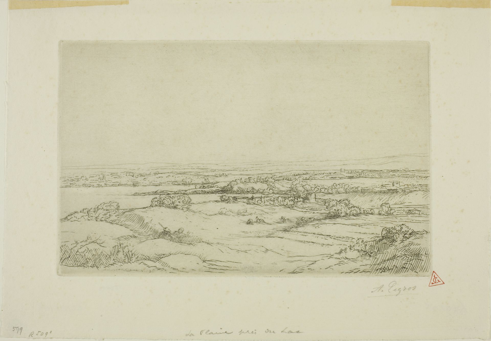 The Plain Near the Lake by Alphonse Legros