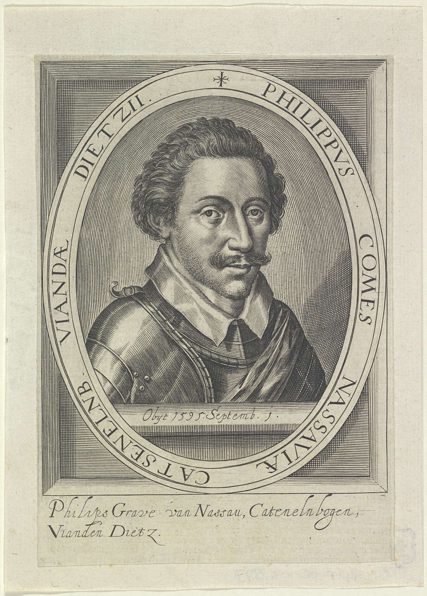 Portret van Filips, graaf van Nassau by Anonymous