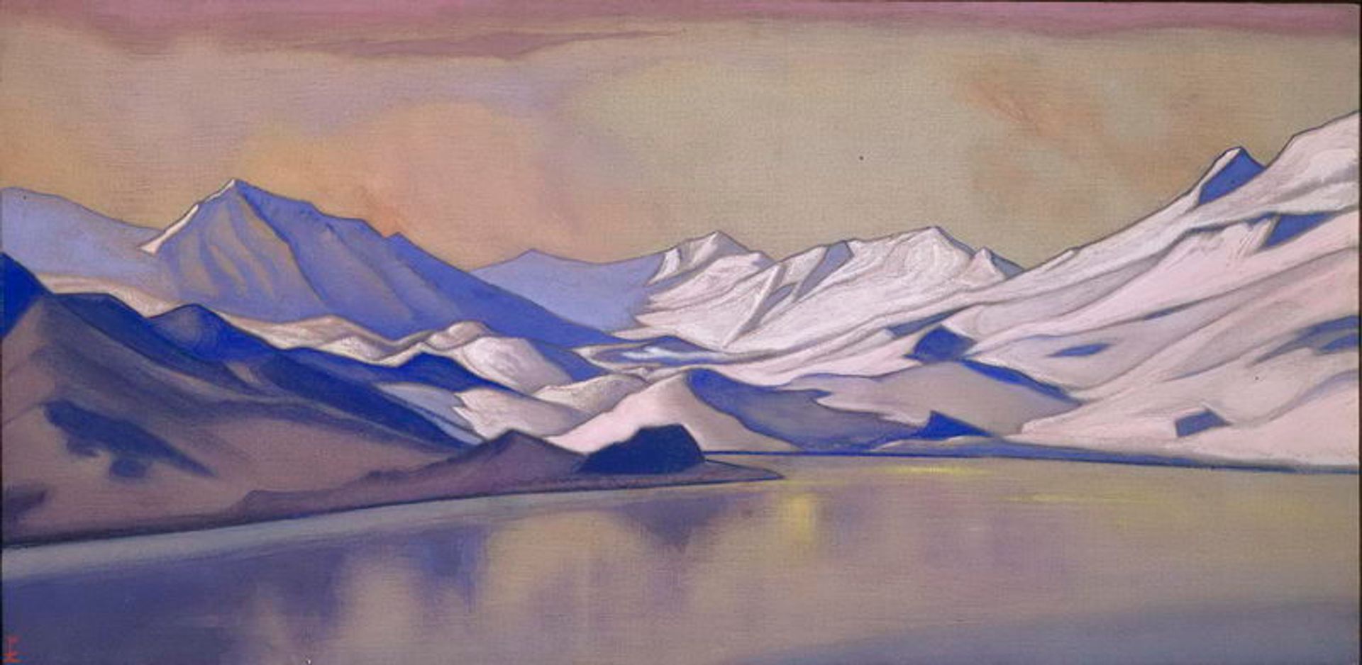 Lake in the mountains. Baralacha pass. by Nicholas Roerich