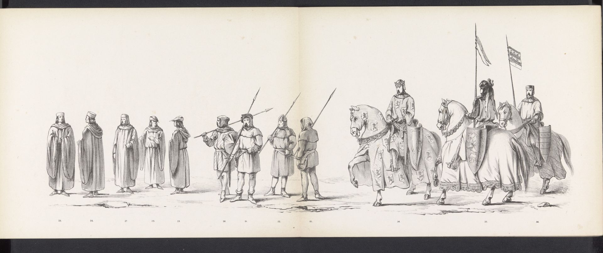 Maskerade van de Leidse studenten, 1865 (plaat 3) by Jan Daniël Cornelis Carel Willem baron de Constant Rebecque