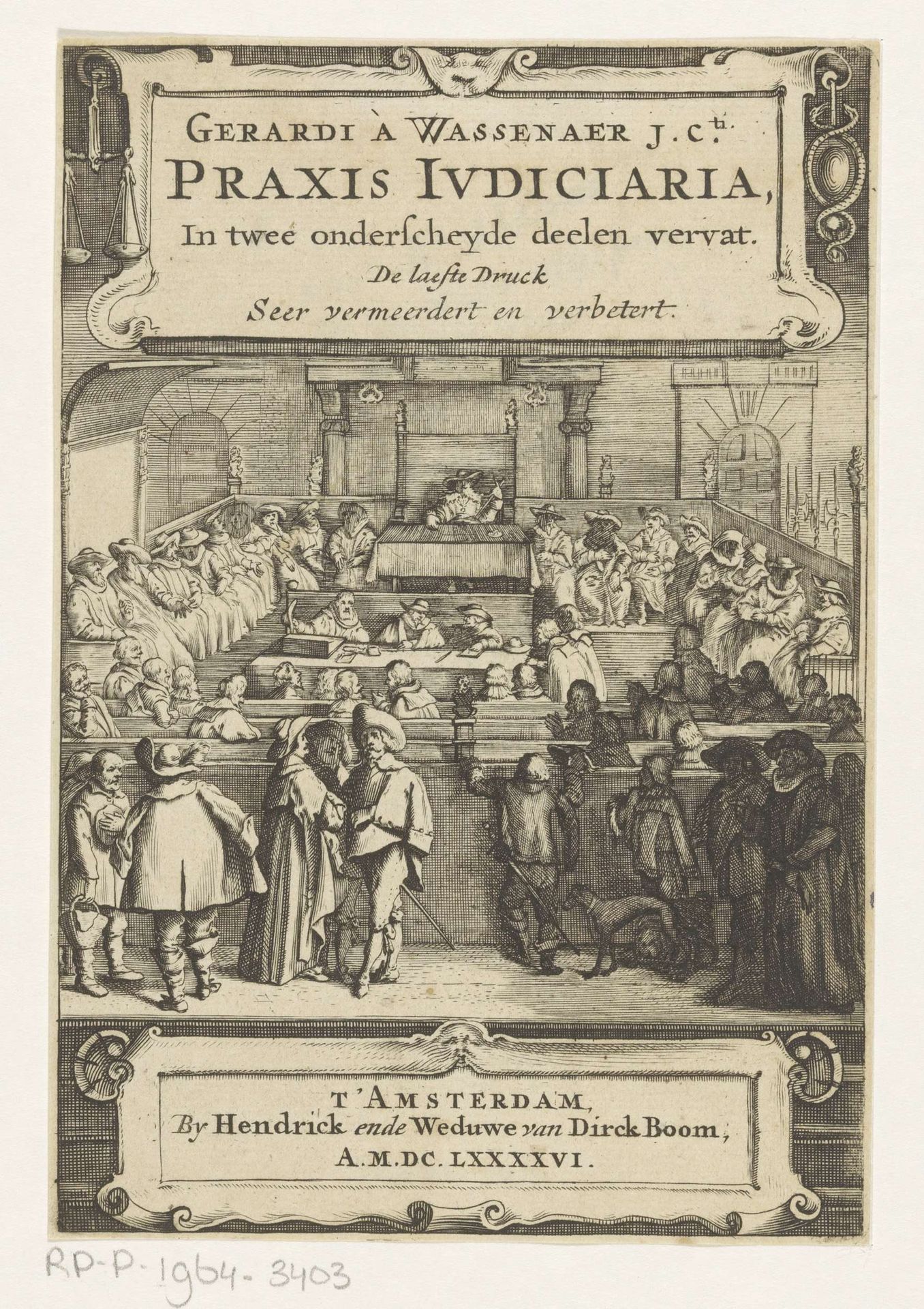 Gezicht in een rechtszaal by Anonymous