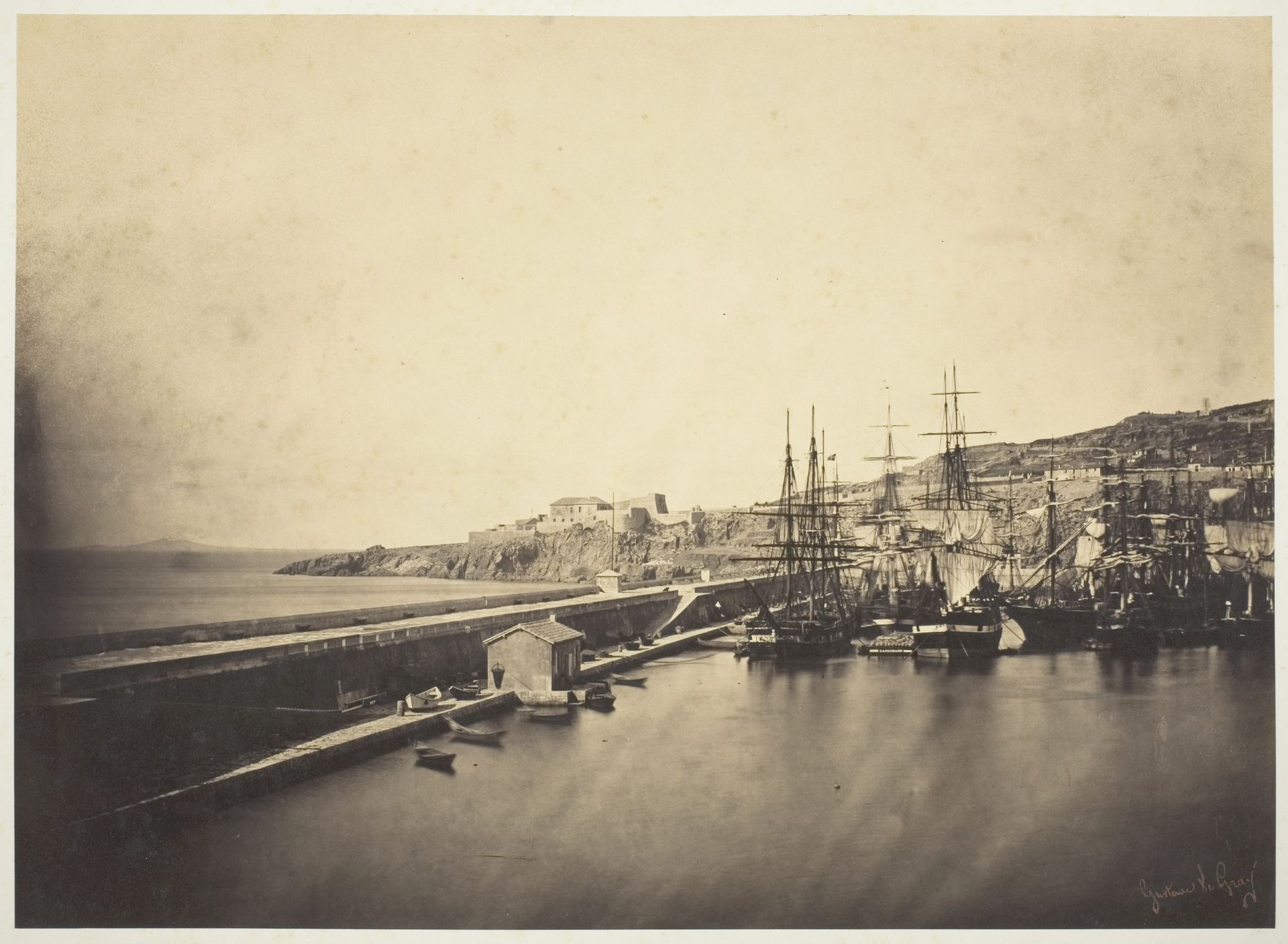 The Jetty at Sète by Gustave Le Gray