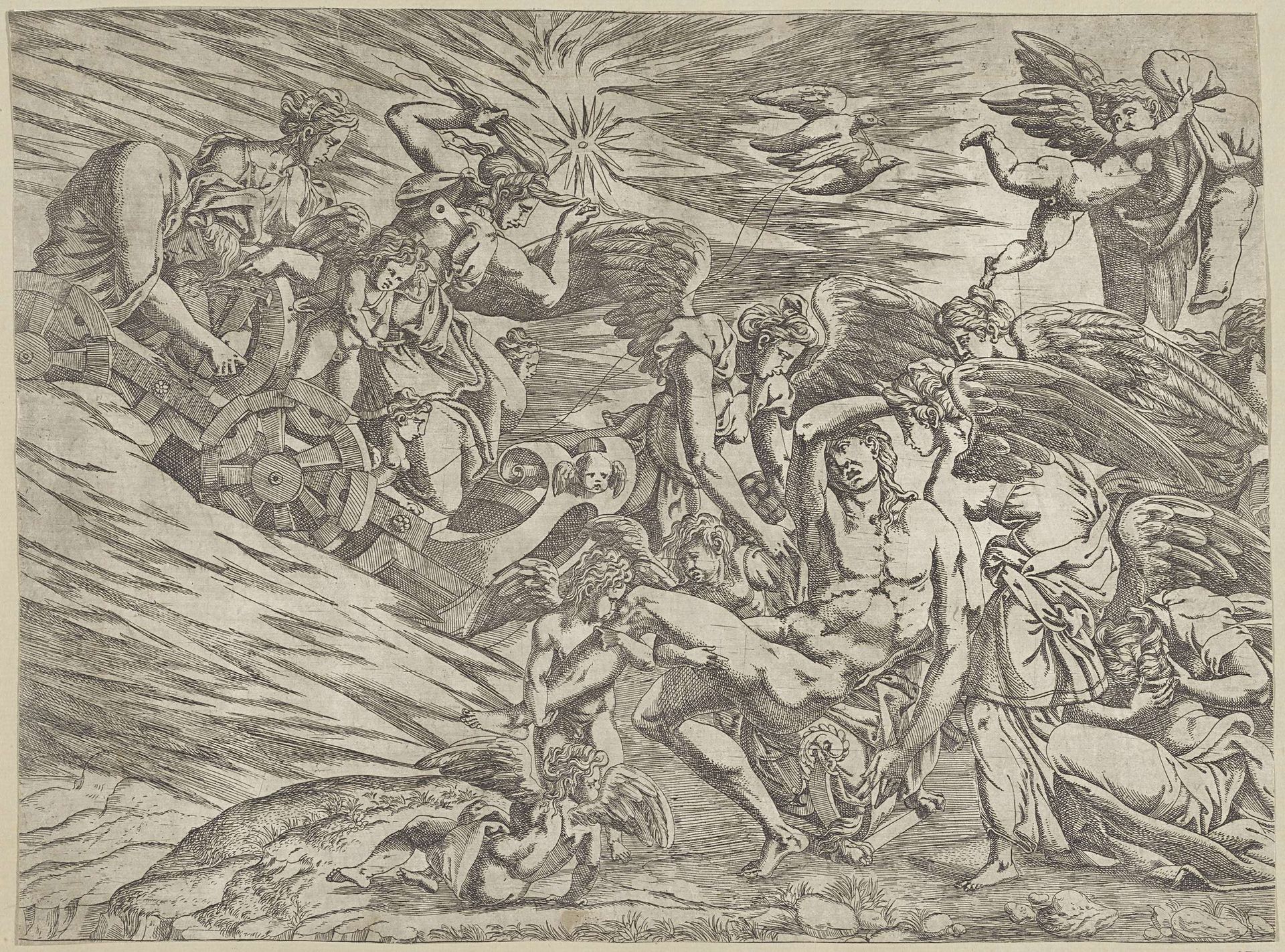 De dood van Adonis by Antonio Fantuzzi