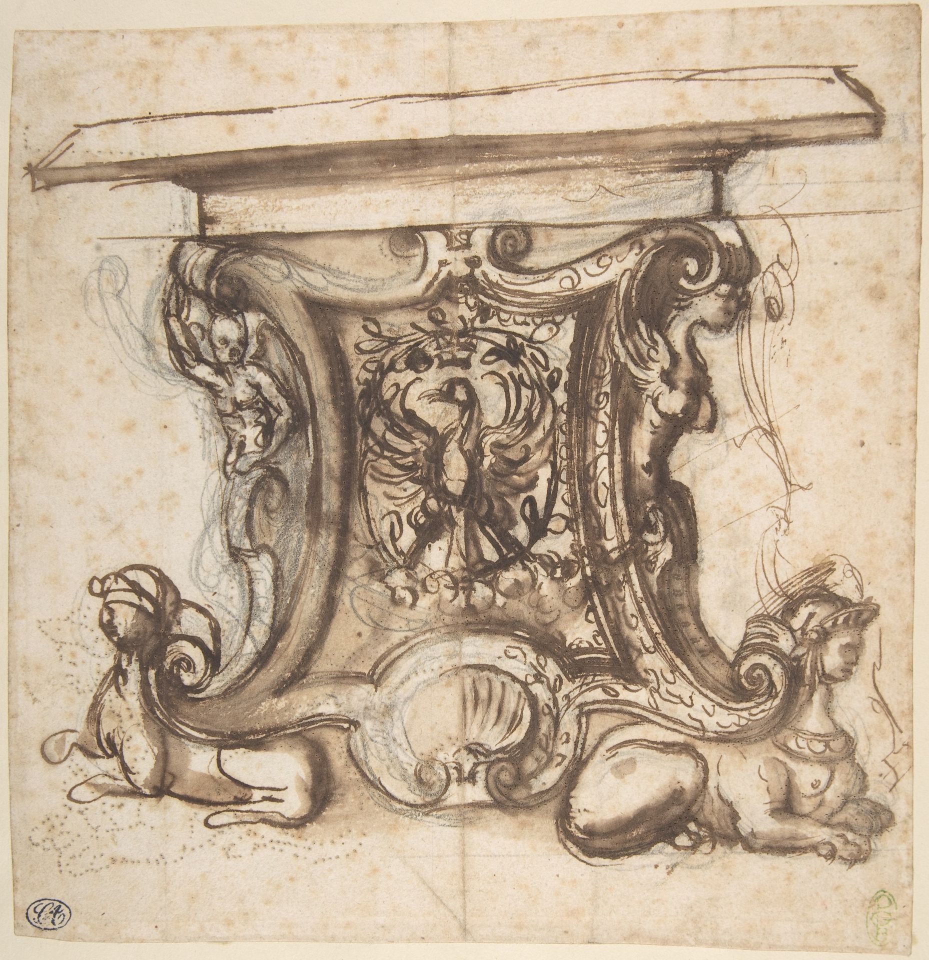 Design for the End Pier of a Table by Giovanni Battista Naldini