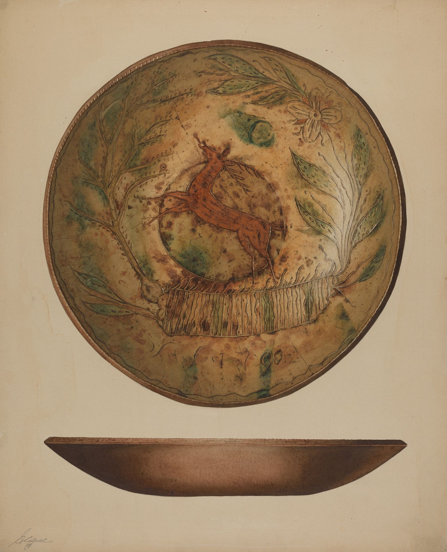 Pa. German Plate by Giacinto Capelli