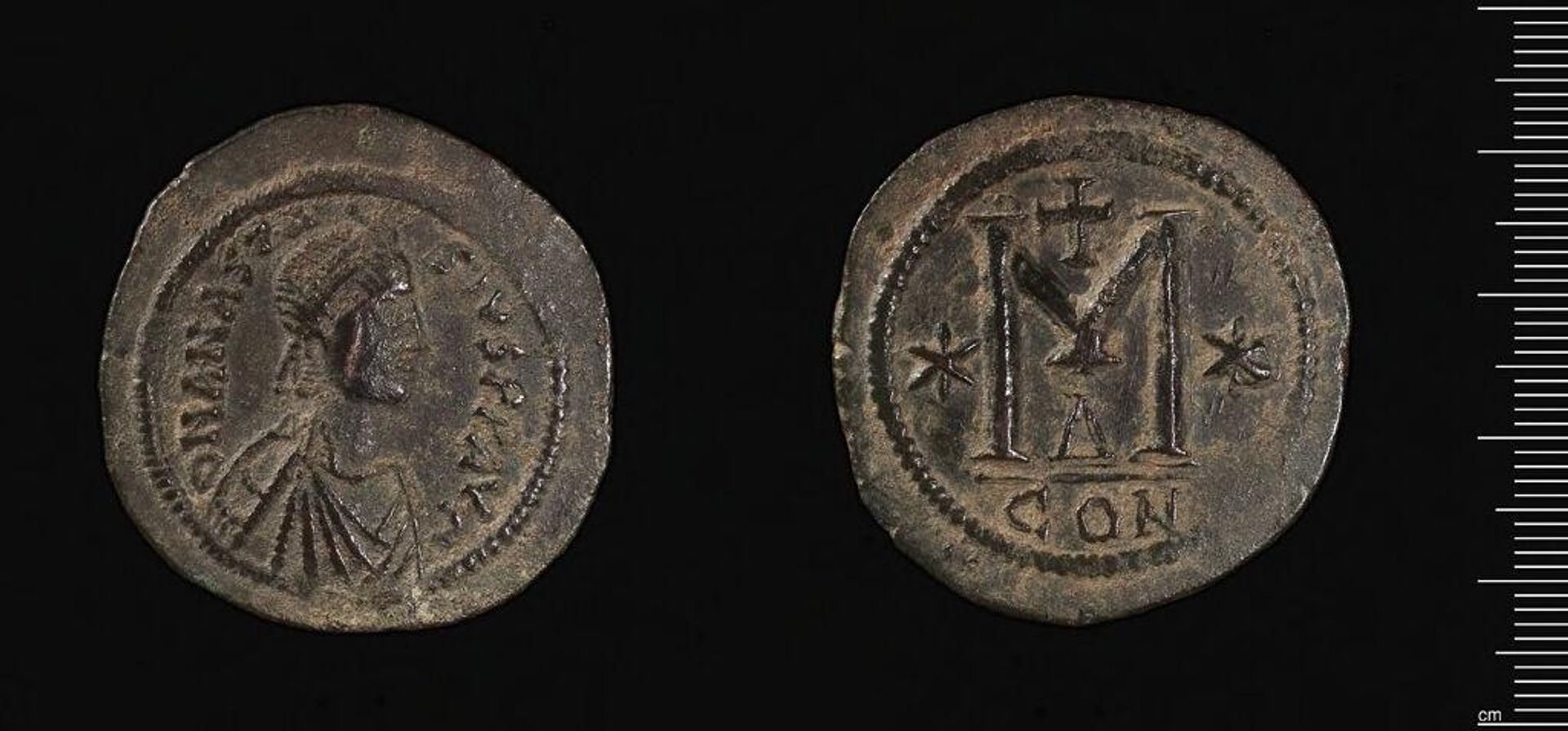 Large Follis of Anastasios I, Constantinople by Anastasios I