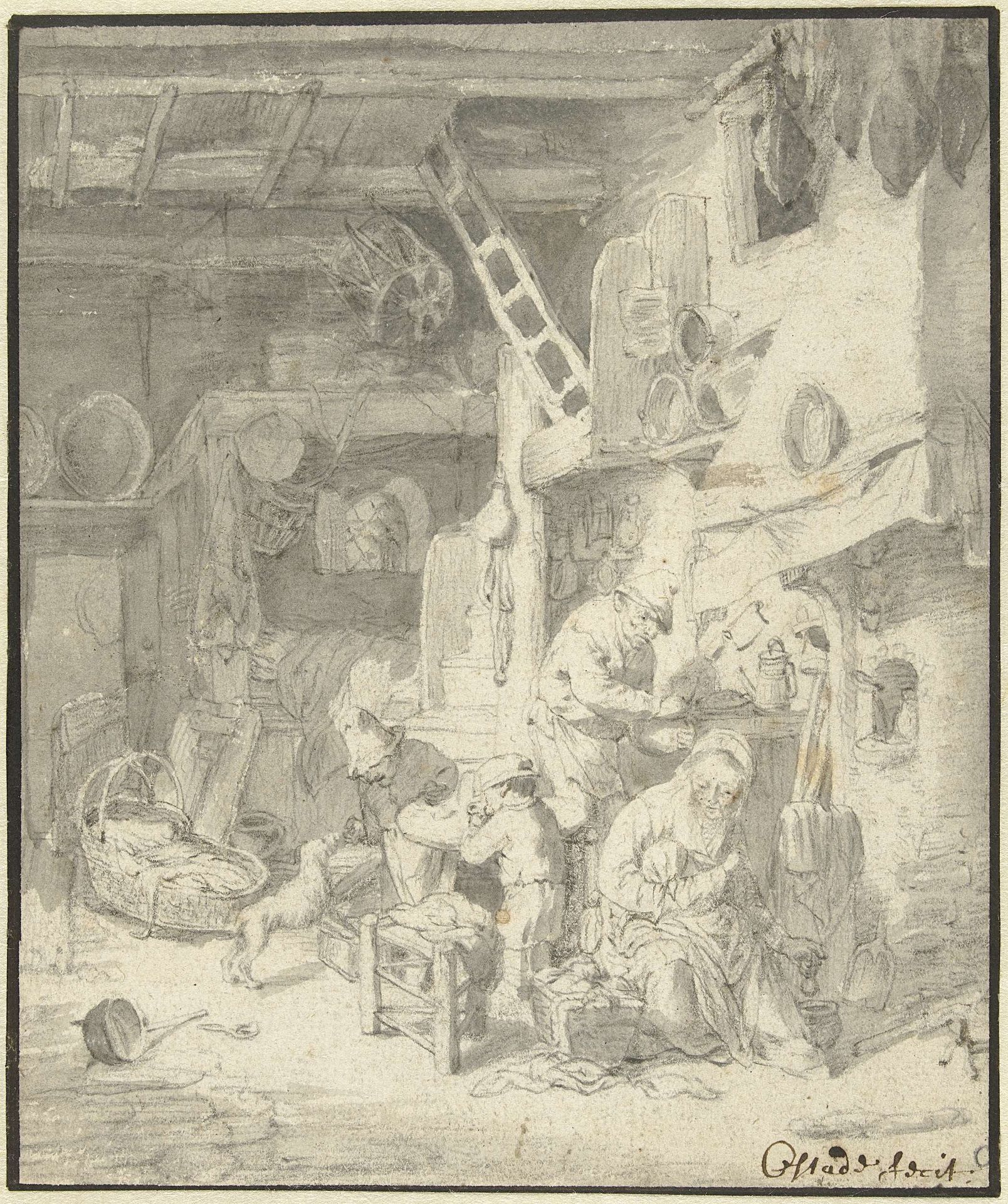 De boerenfamilie by Anonymous