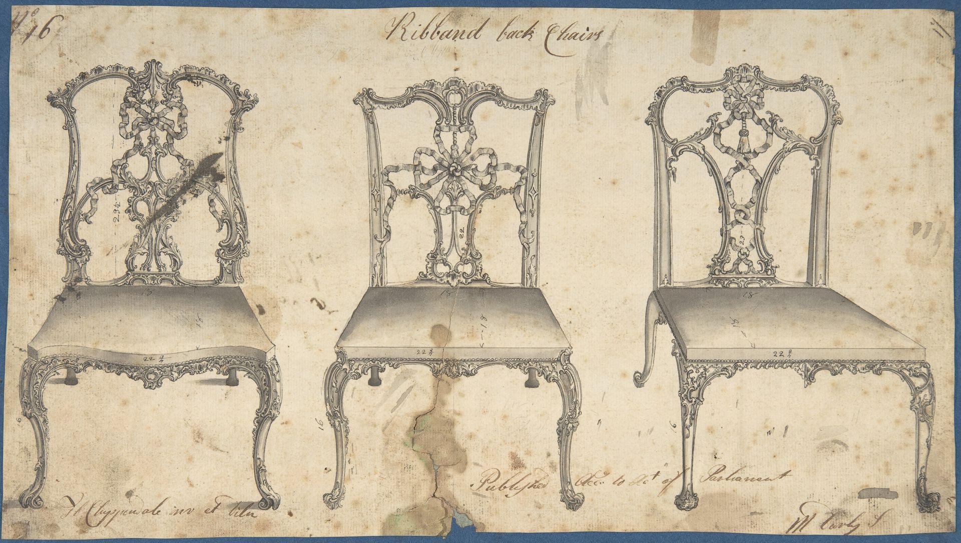 Ribband Back Chairs by Thomas Chippendale