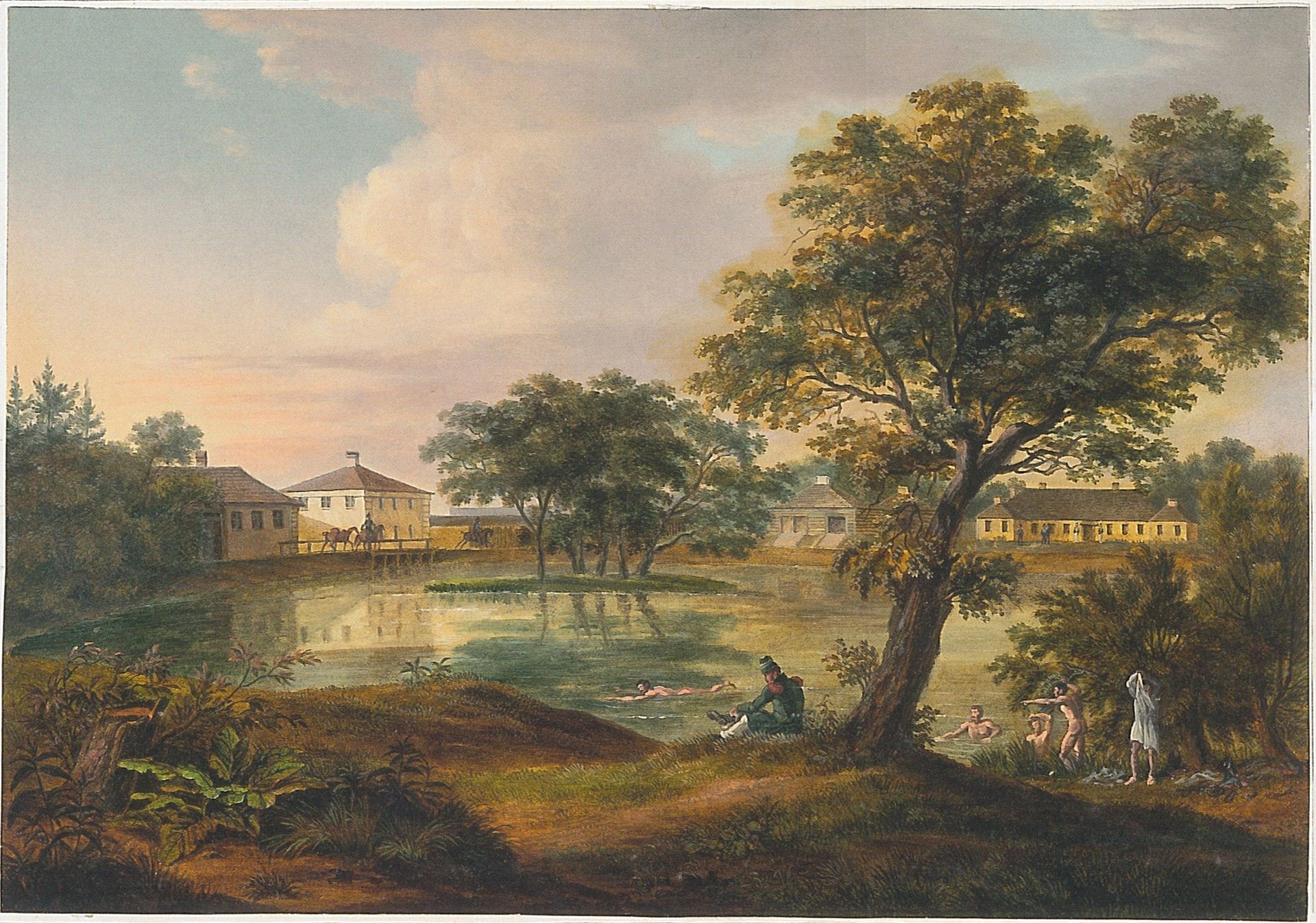 Zaleśsie), Aginski Manor by Albrecht Adam