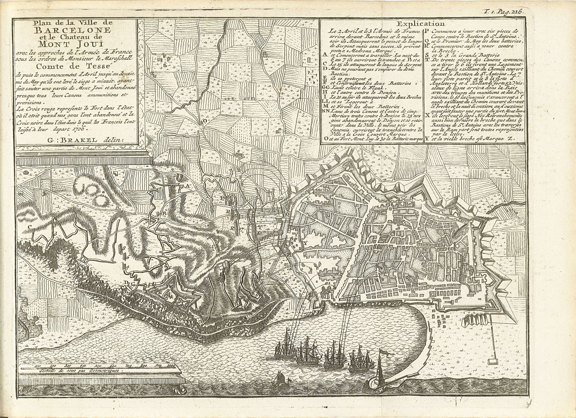 Beleg van Barcelona, 1706 by Matthijs Pool