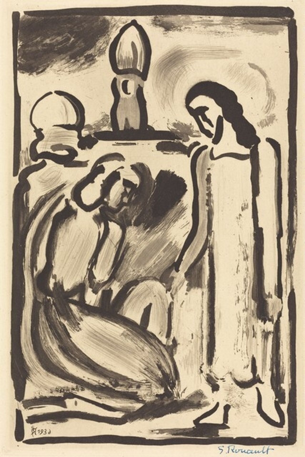 Christ et Sainte Femme by Georges Rouault
