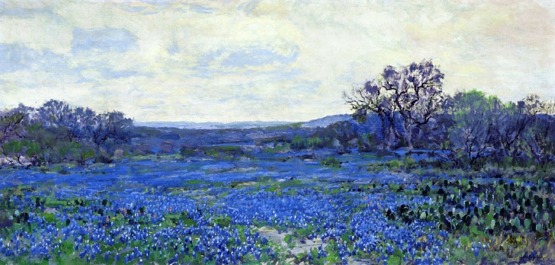 Field of Bluebonnets by Robert Julian Onderdonk