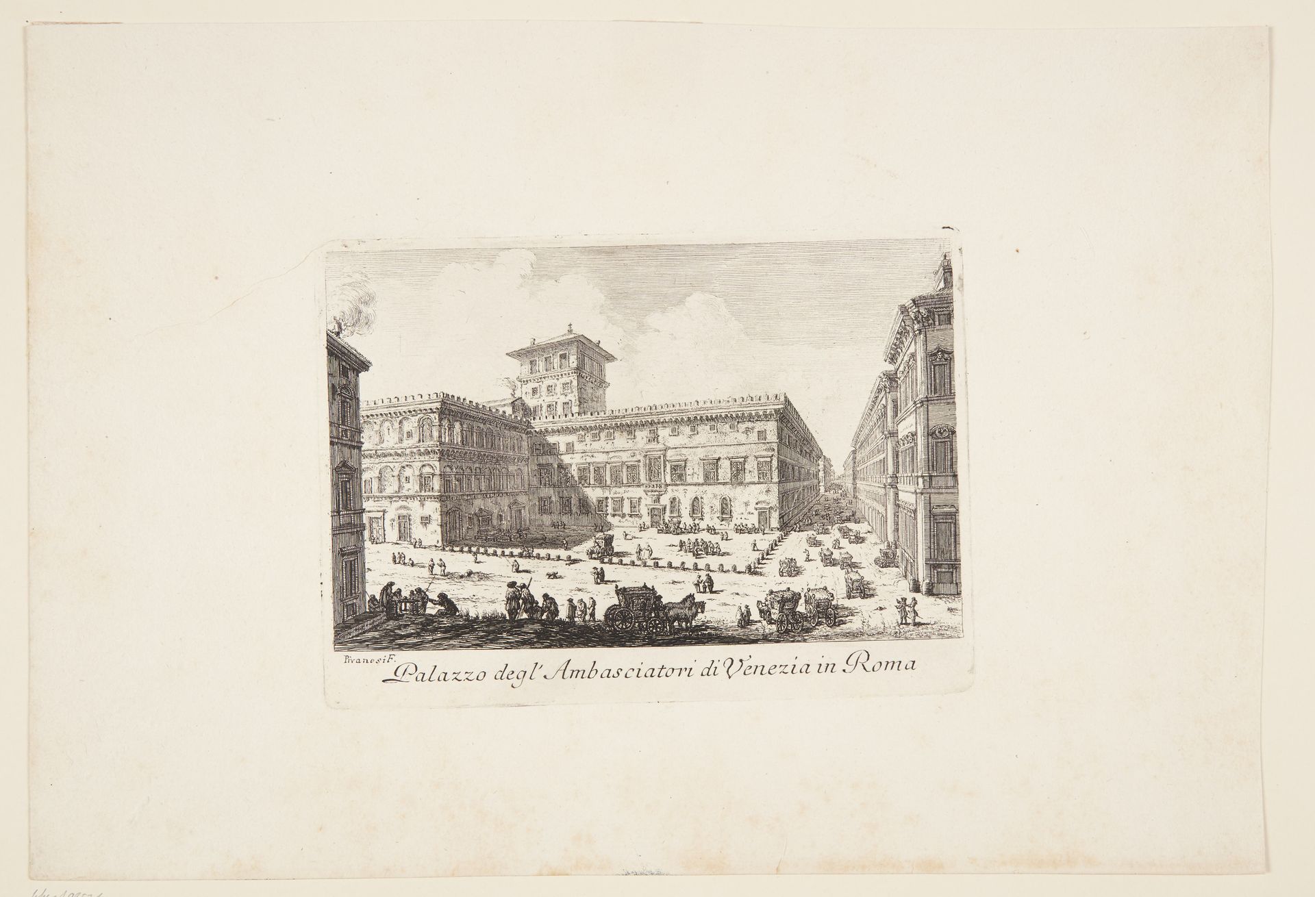 Palazzo of the Venetian A,bassadors in Rome by Giovanni Battista Piranesi