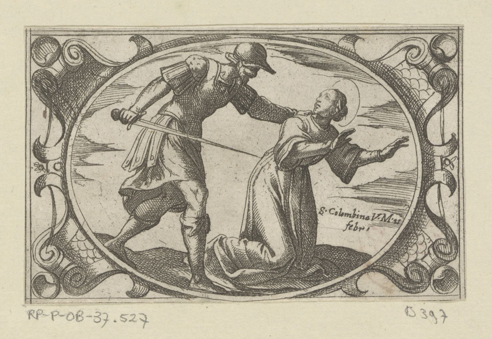 H. Columbina, de dochter van H. Austerius by Antonio Tempesta