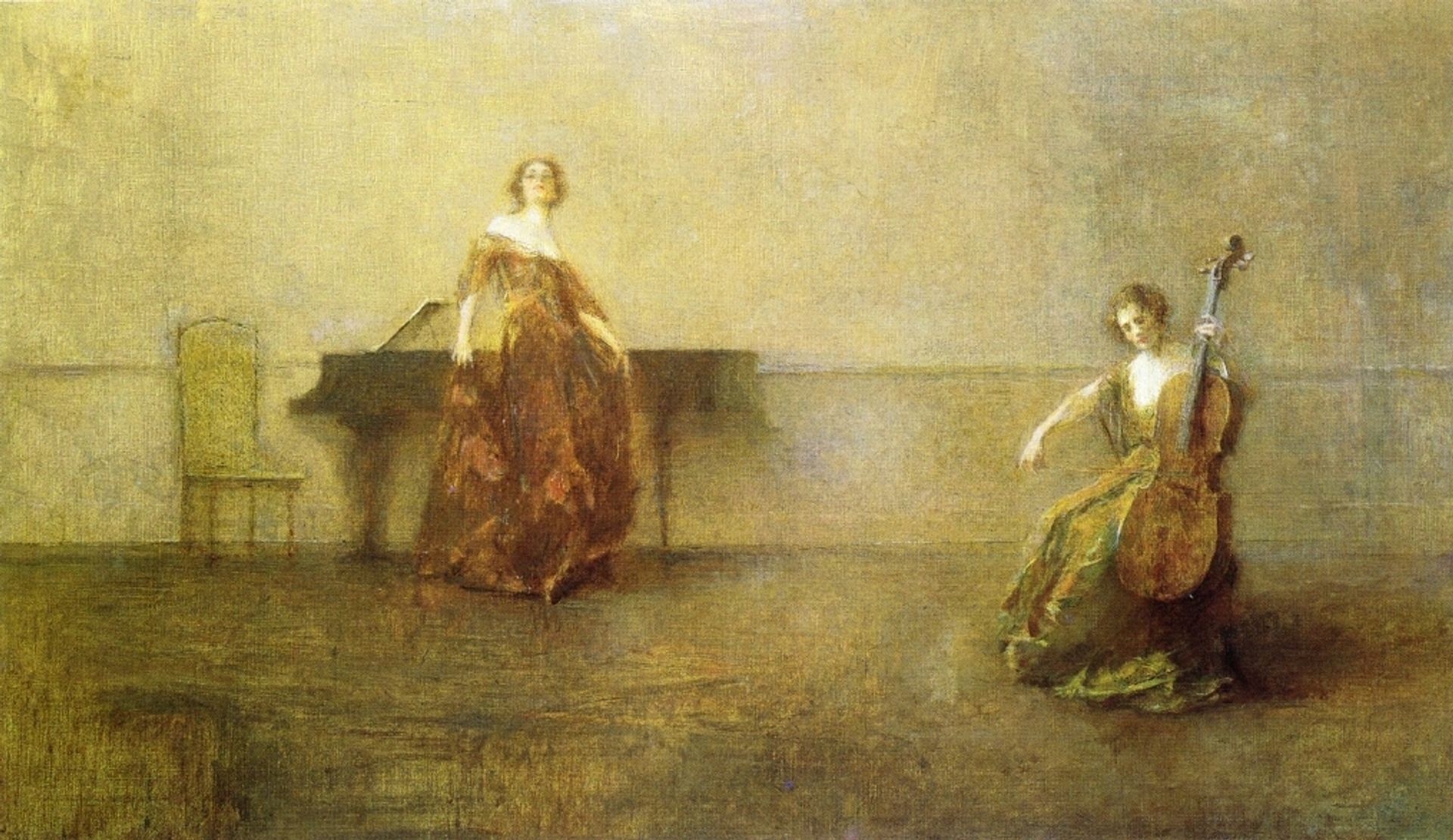 The Song and the Cello by Thomas Wilmer Dewing