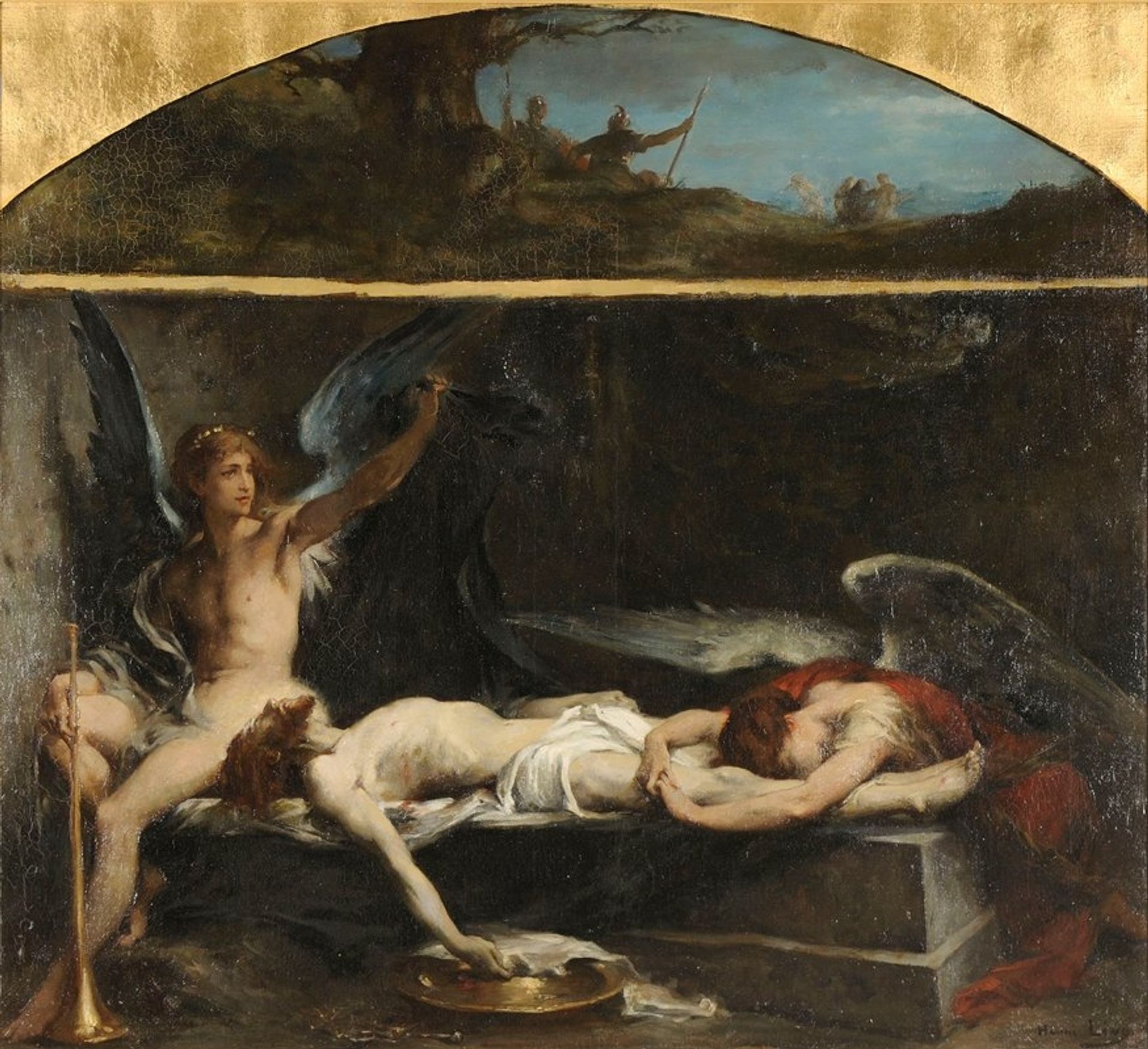 Jésus au tombeau by Henri Leopold Lévy