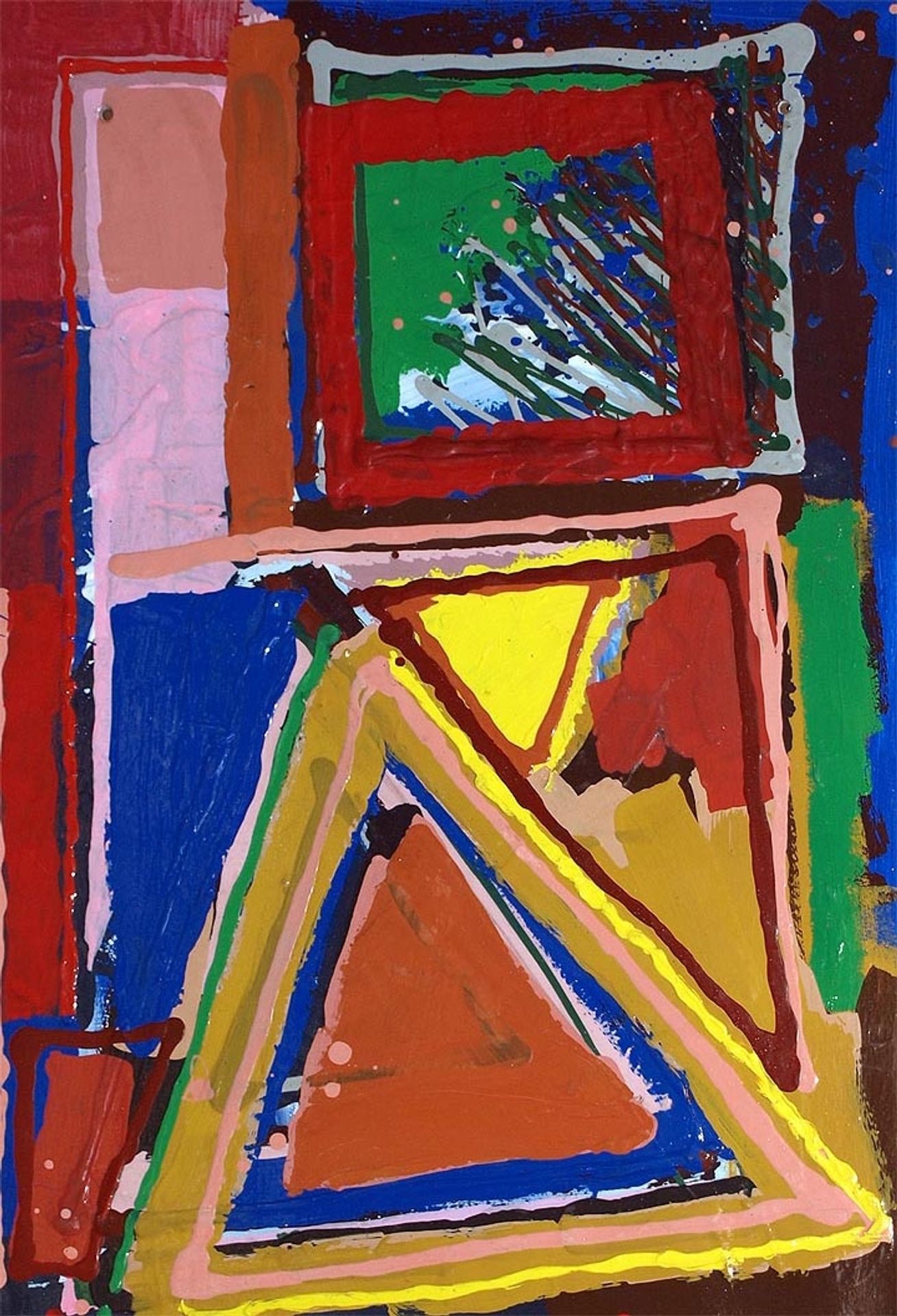 Untitled [triangle and square] by Edward Avedisian