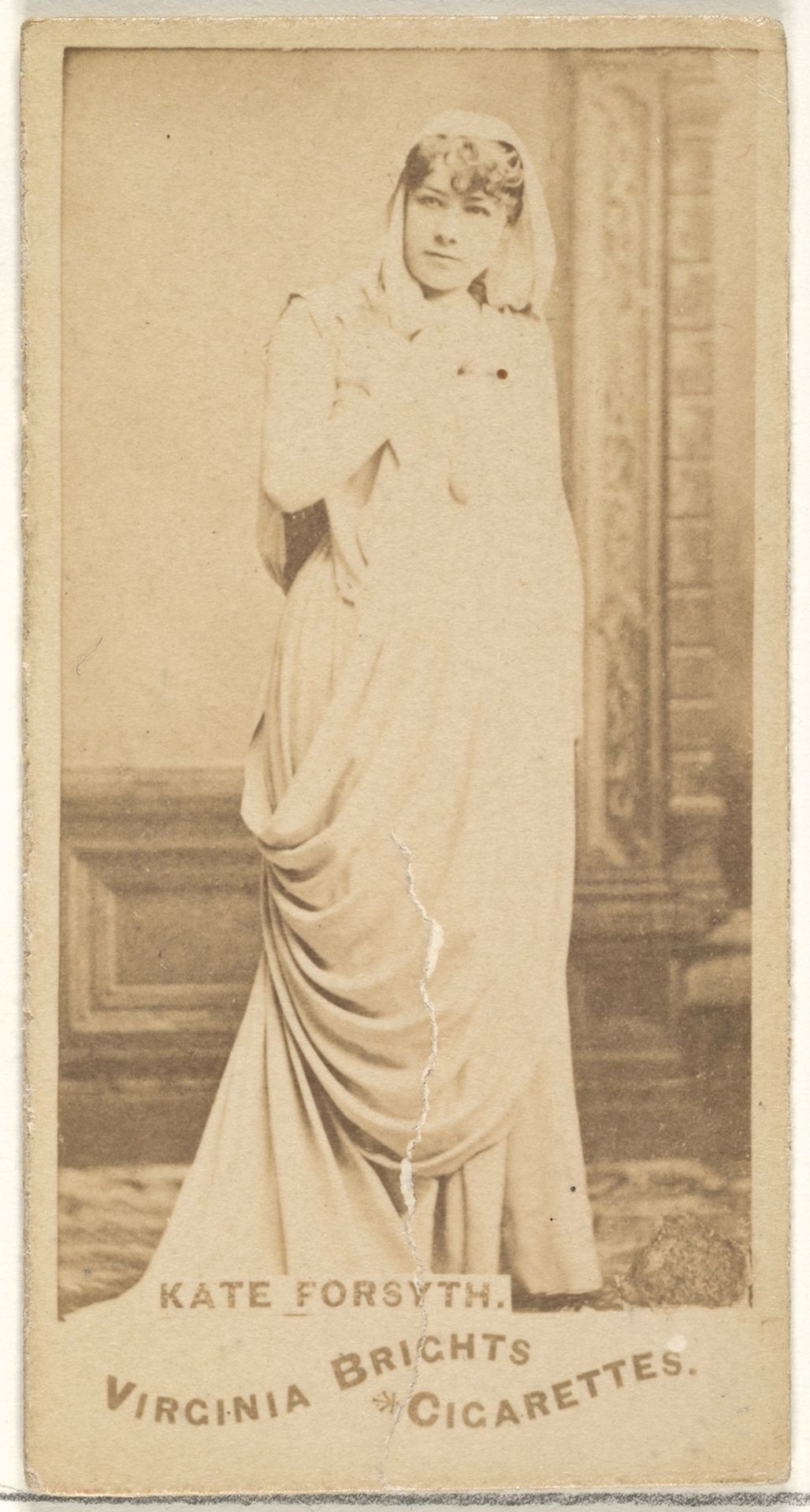 Kate Forsyth, from the Actors and Actresses series (N45, Type 1) for Virginia Brights Cigarettes by Allen & Ginter