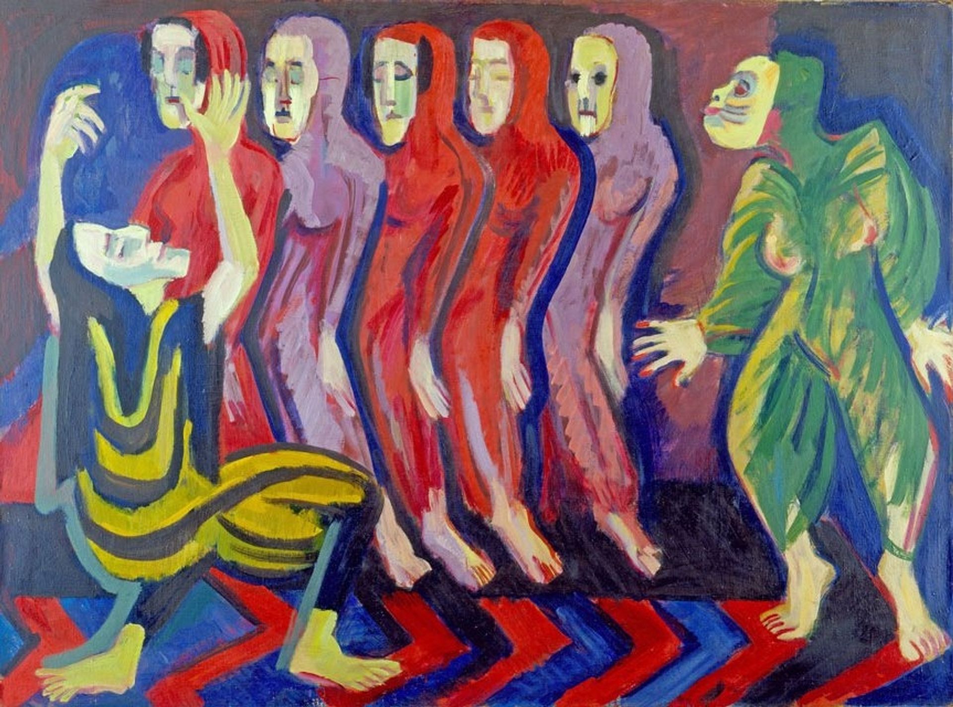 Mary Wigman's Dance of the Dead by Ernst Ludwig Kirchner