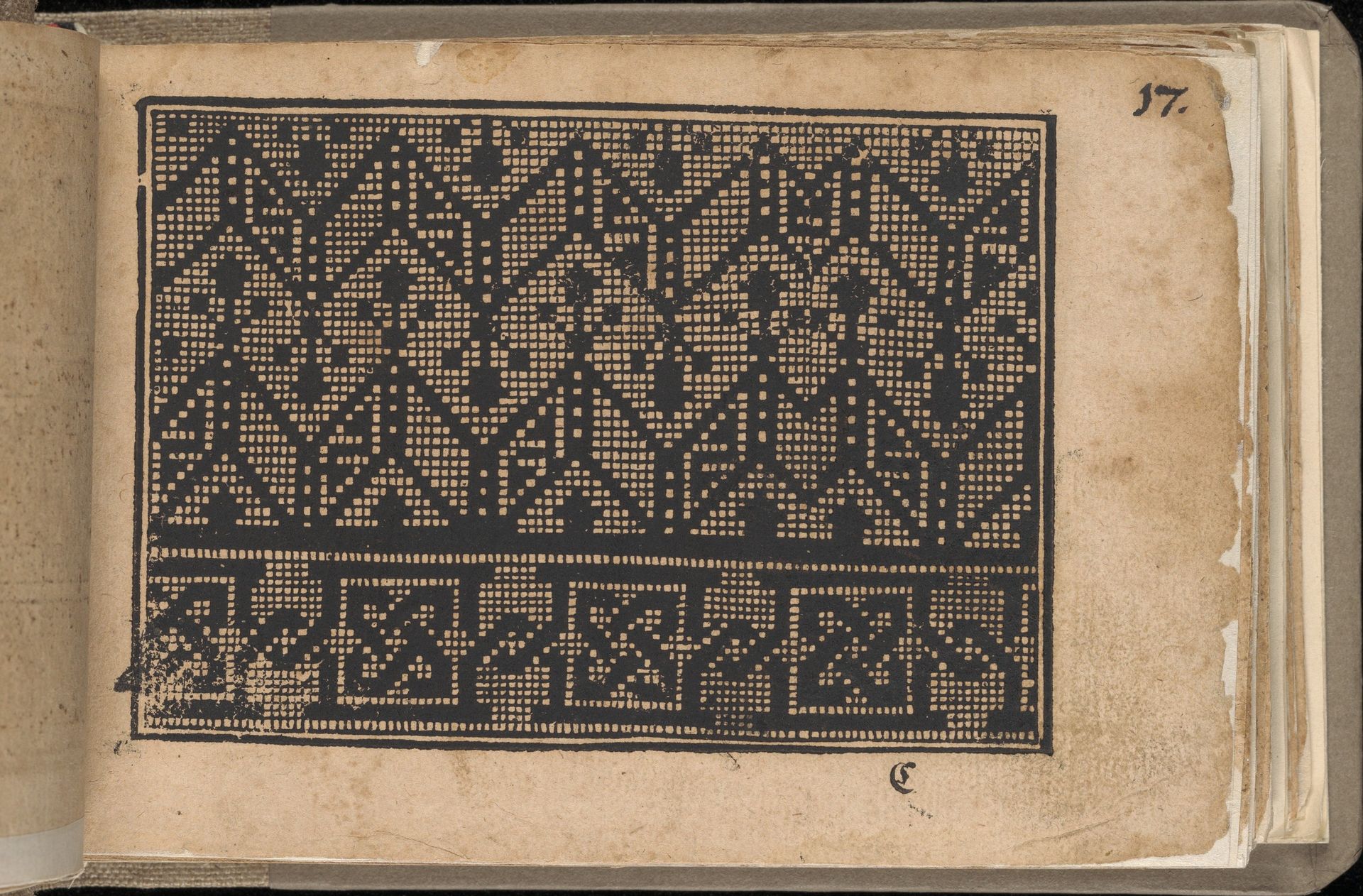 Schön newes Modelbuch (Page 17r) by Sigismundus Latomus