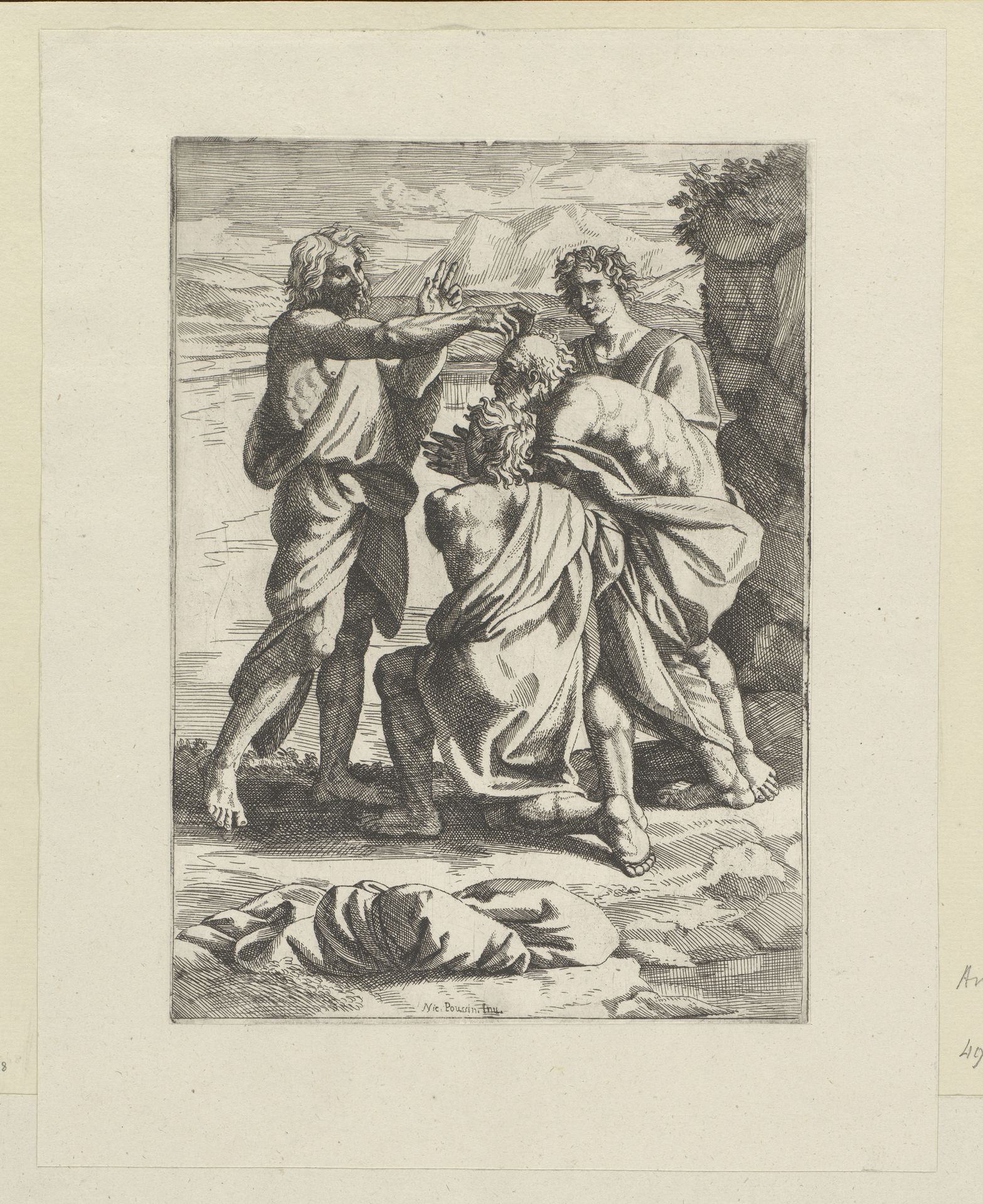 Johannes doopt in de Jordaan by Anonymous