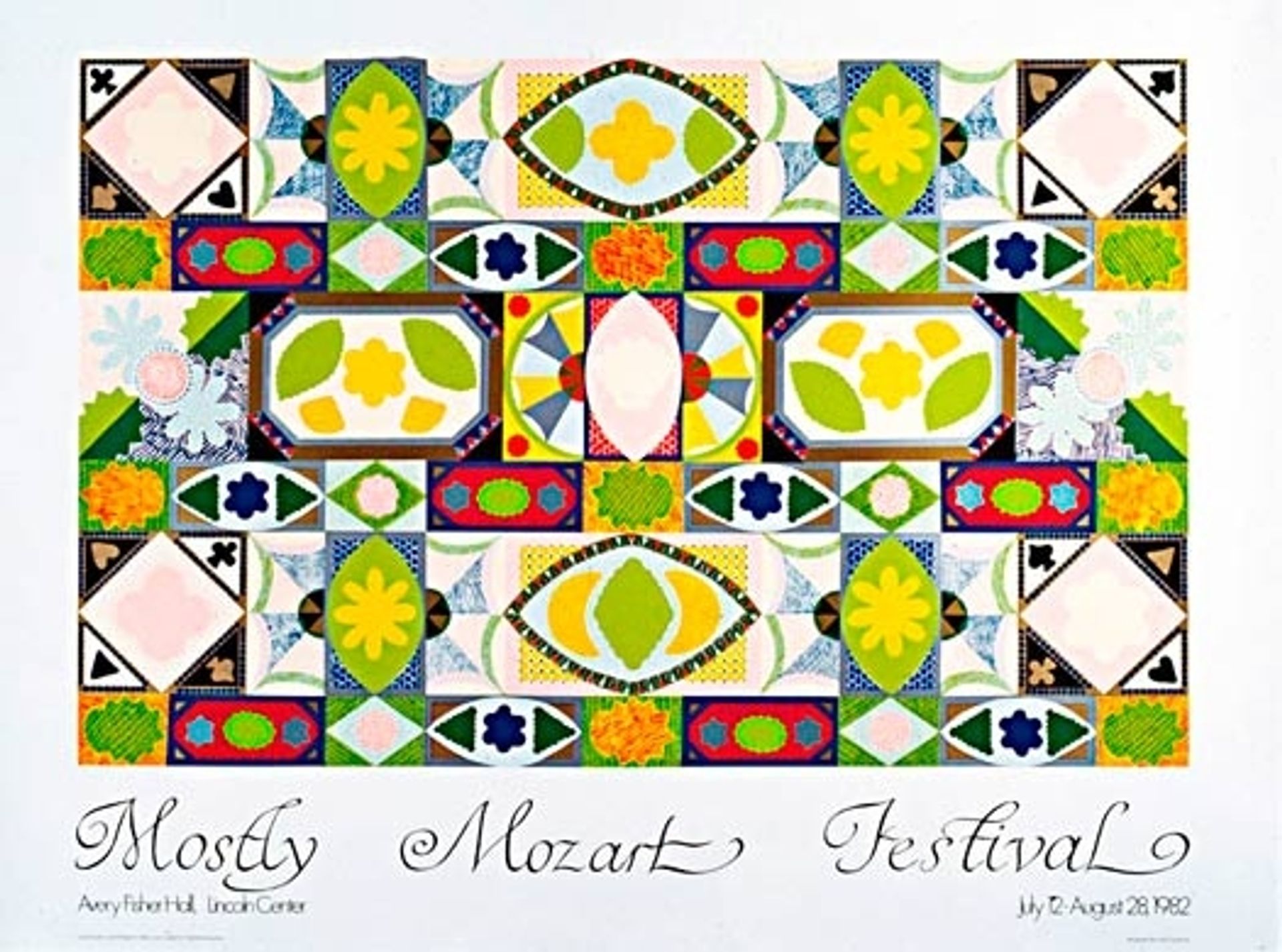Mostly Mozart Festival Poster by Joyce Kozloff