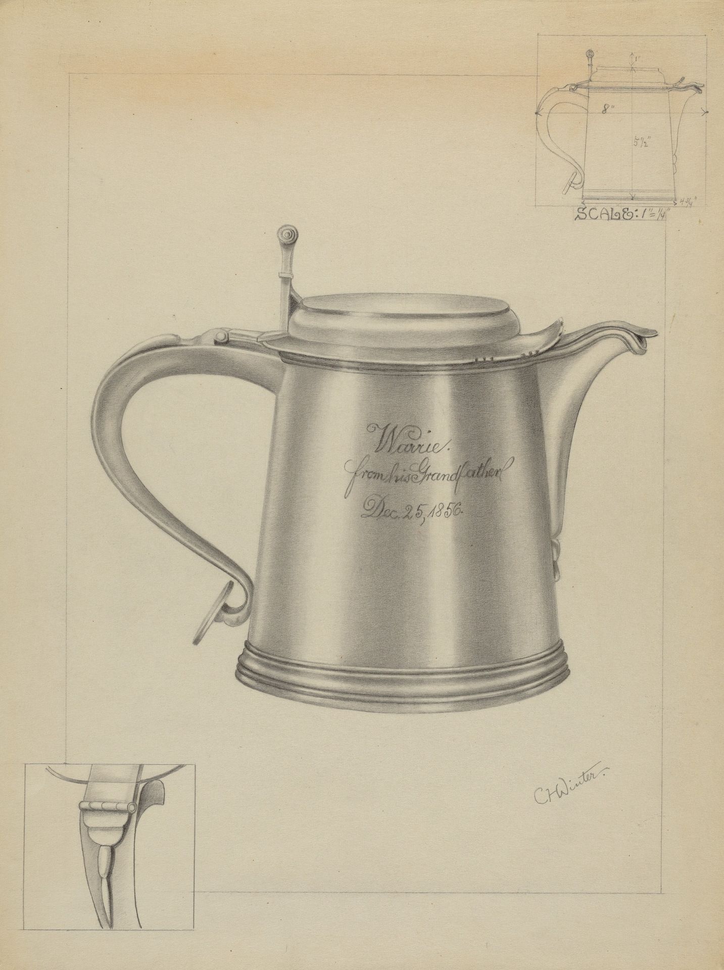 Silver Tankard by Charlotte Winter