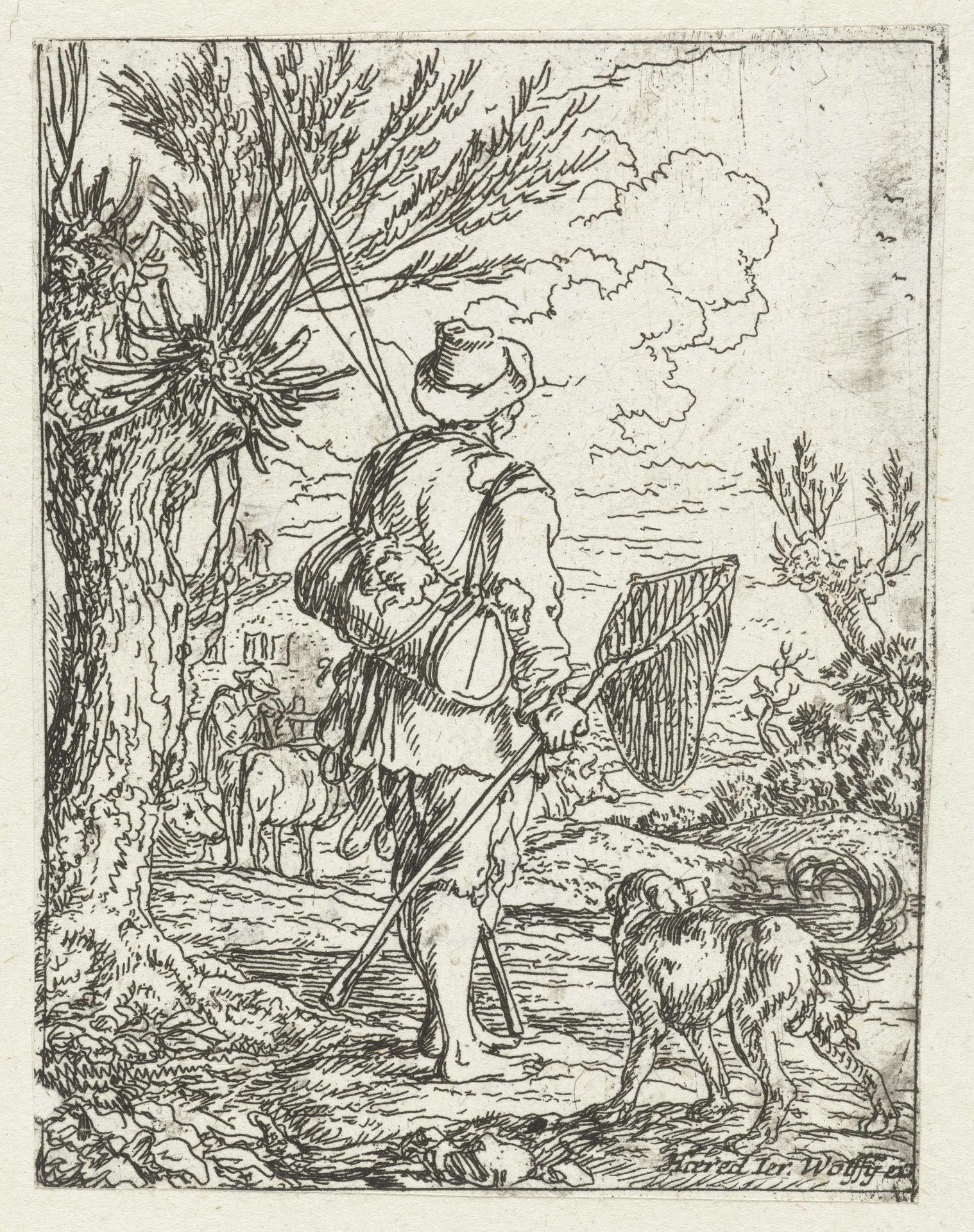 Visser met hond by Jonas Umbach
