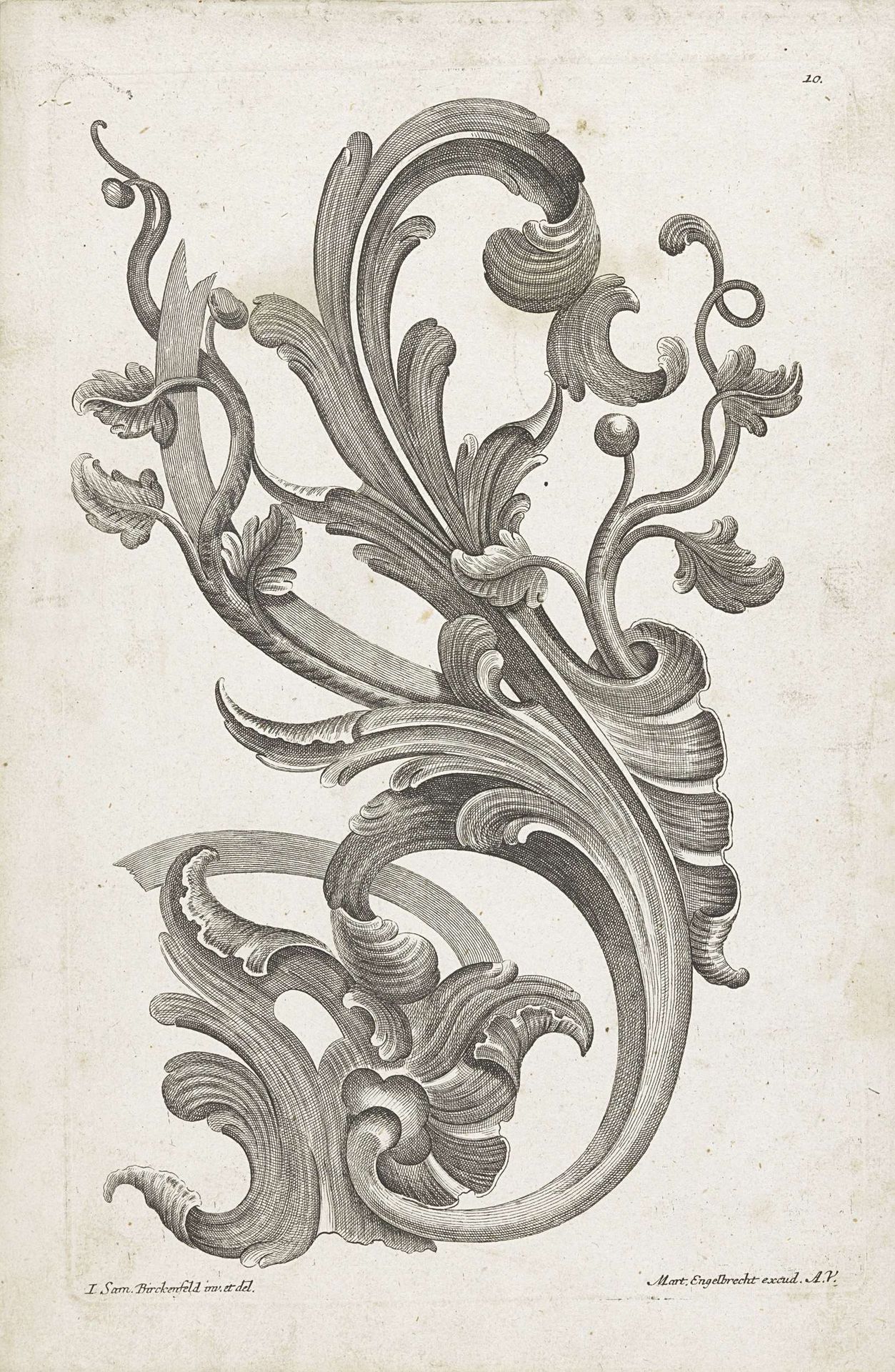 Smeedwerk met florale motieven by Anonymous