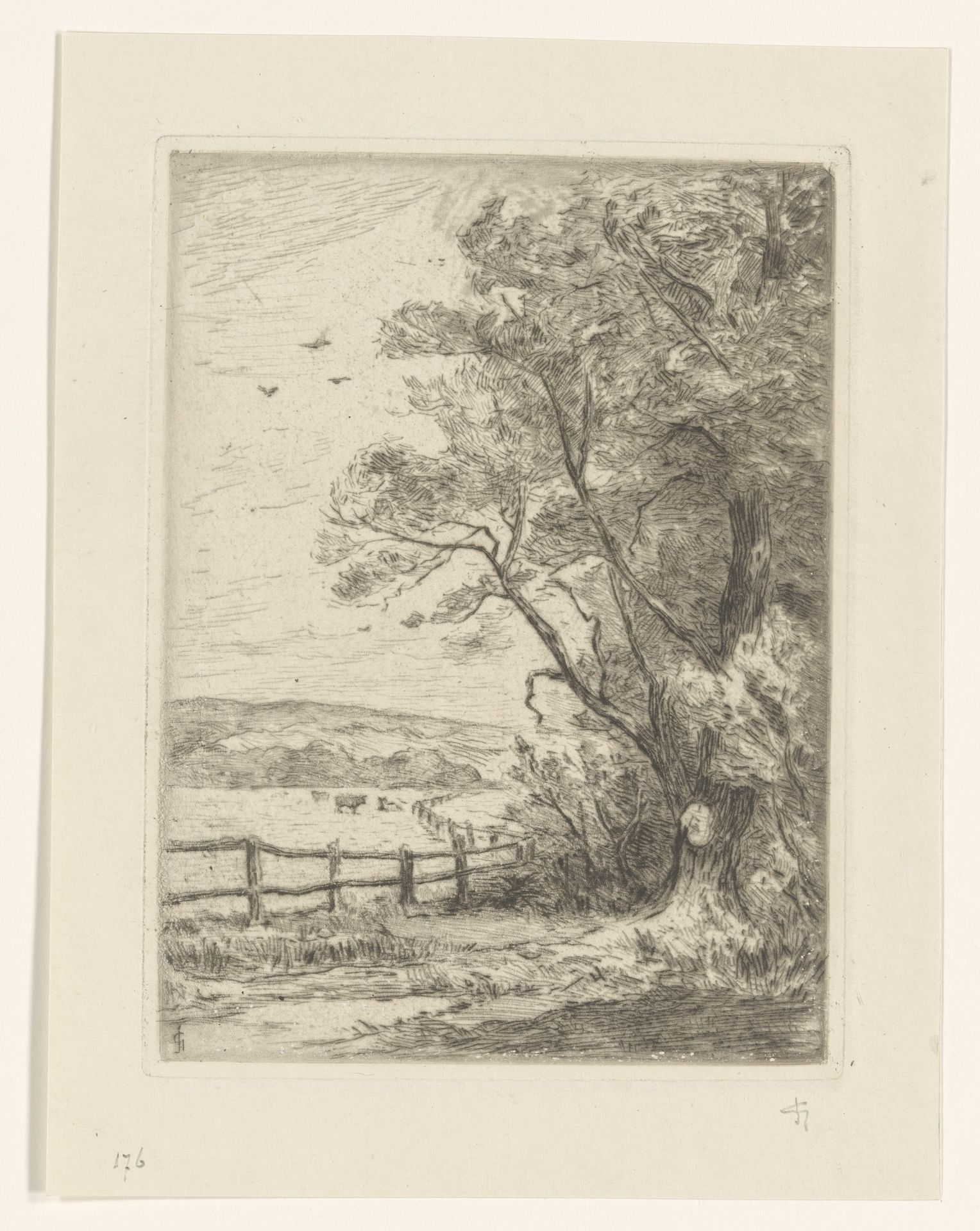 Landschap bij Meerenberg by Carel Nicolaas Storm van 's-Gravesande
