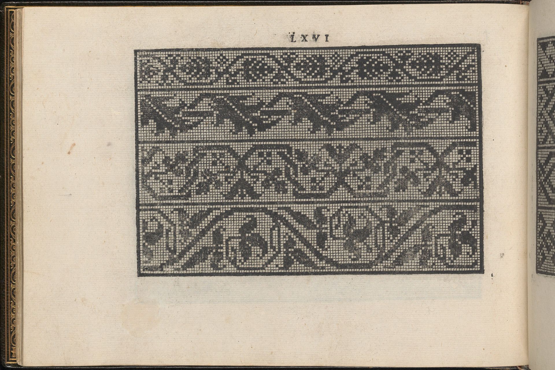 La Vera Perfettione del Disegno di varie sorti di recami, page 33 (verso) by Giovanni Ostaus