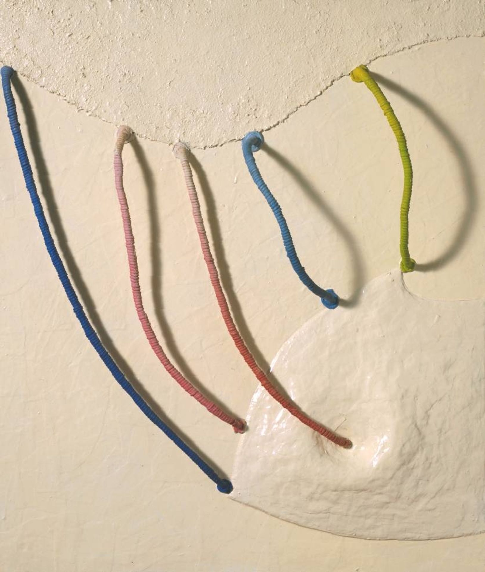 Tomorrow's Apples (5 in White) by Eva Hesse