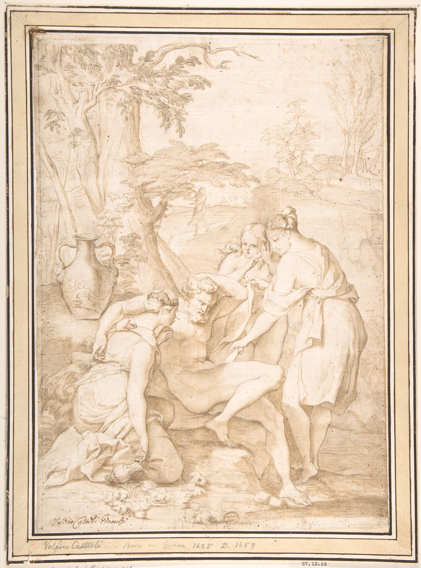 Lot and His Daughters (?) by Anonymous