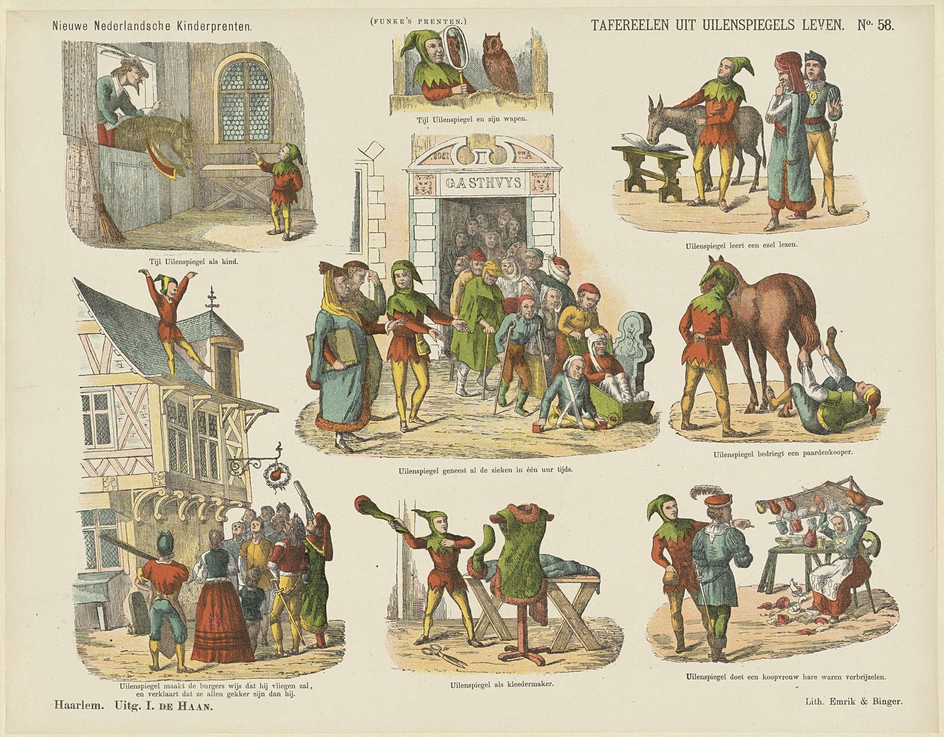 Tafereelen uit Uilenspiegels leven by Jan de Haan