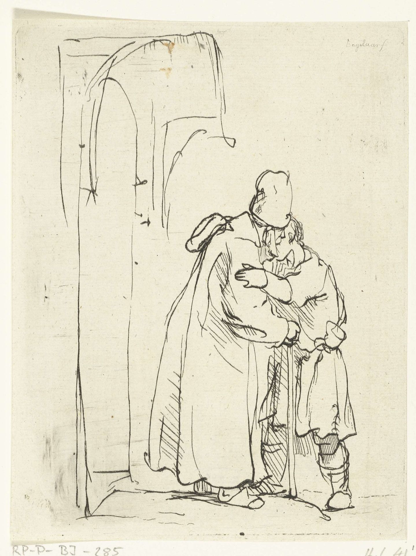 De thuiskomst van de jonge Tobias by Ernst Willem Jan Bagelaar