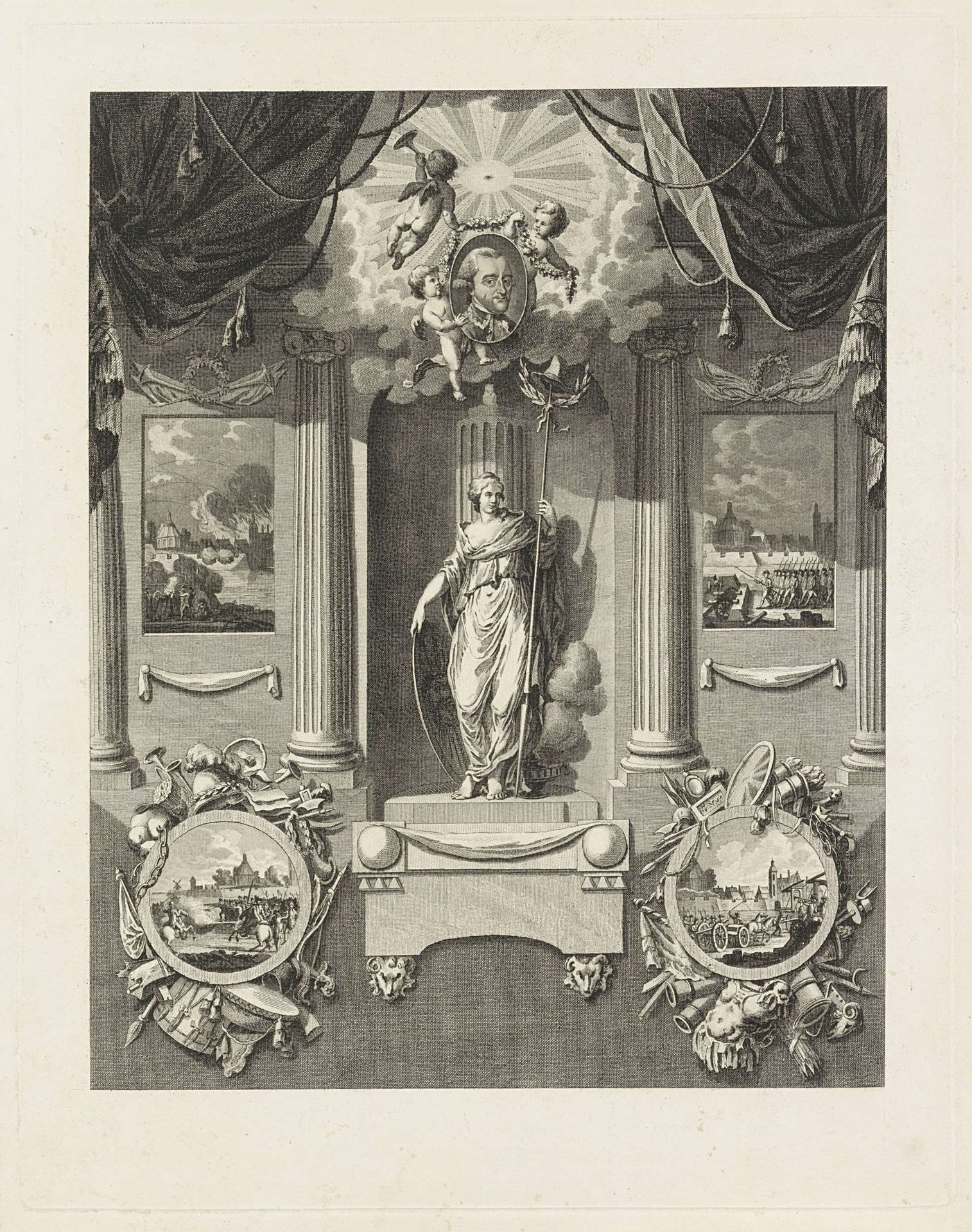 Erezuil voor luitenant-generaal Carel Baron van Boetzelaer by Cornelis Brouwer