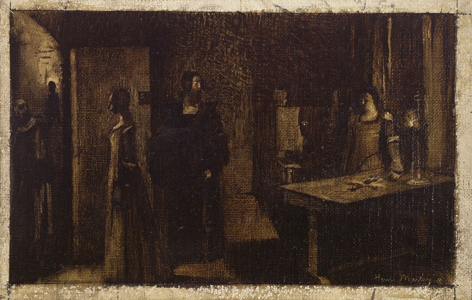 Le crucifix by Henri Martin