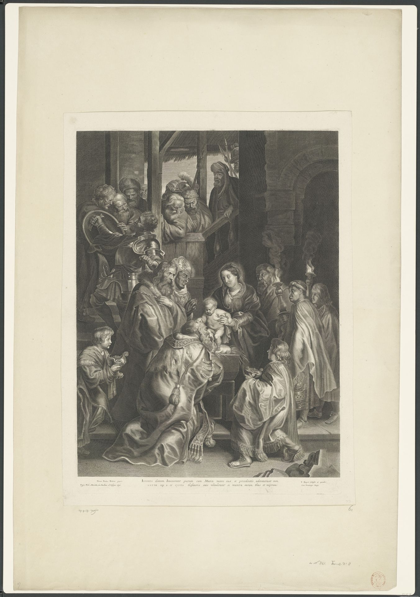 Aanbidding door de koningen by François Ragot