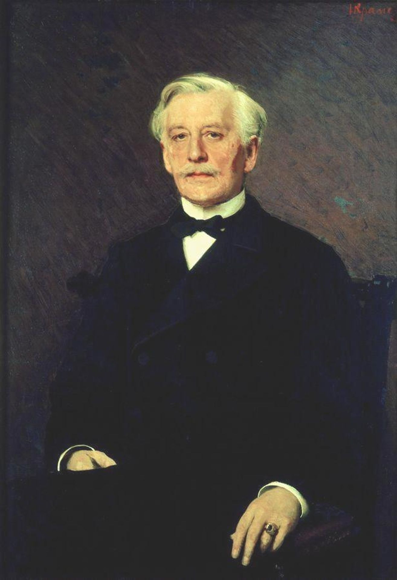 Portrait of Prince Pavel Ivanovich Lieven by Ivan Kramskoy