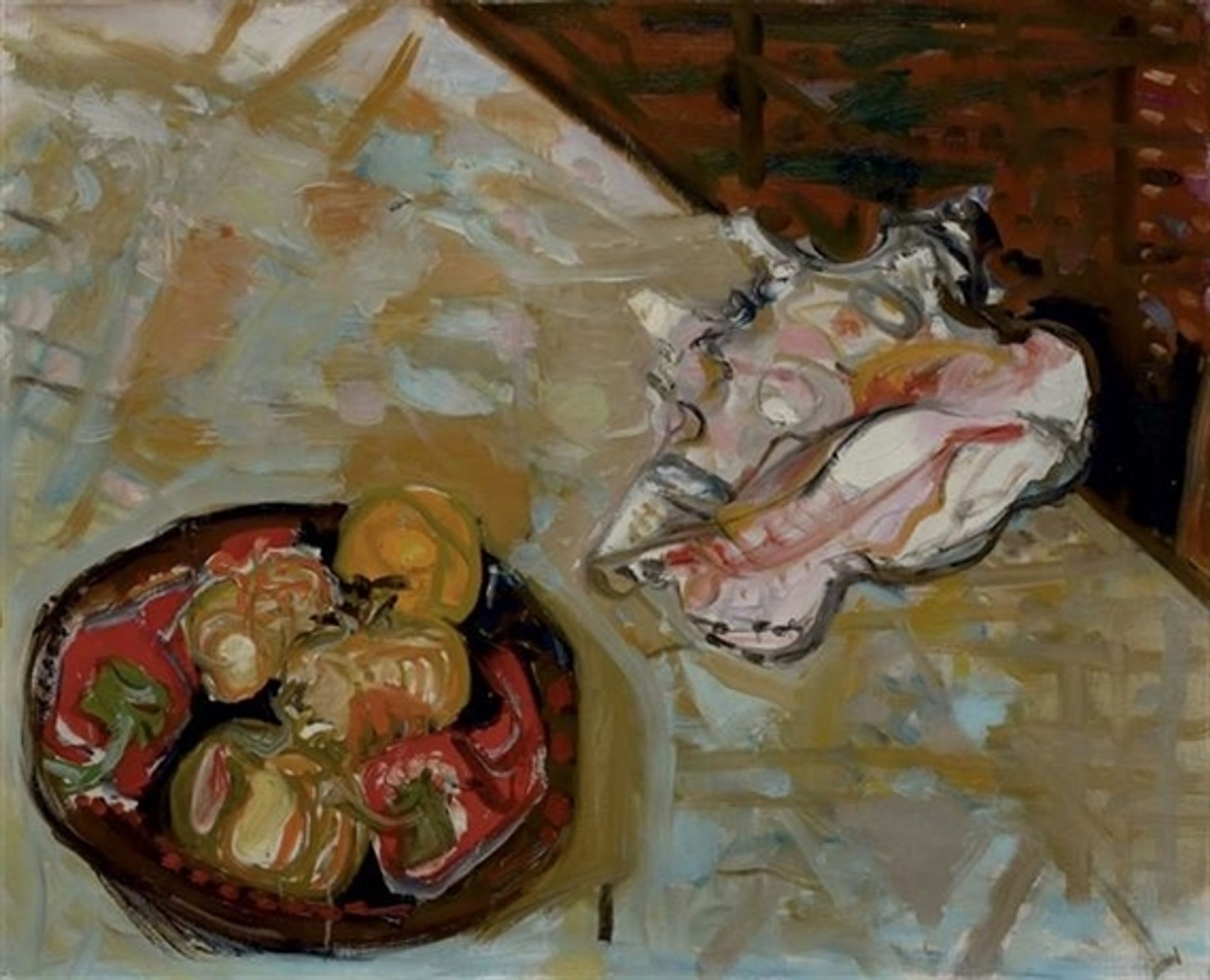 Plate with Fruits and Shellfish by Max Gubler