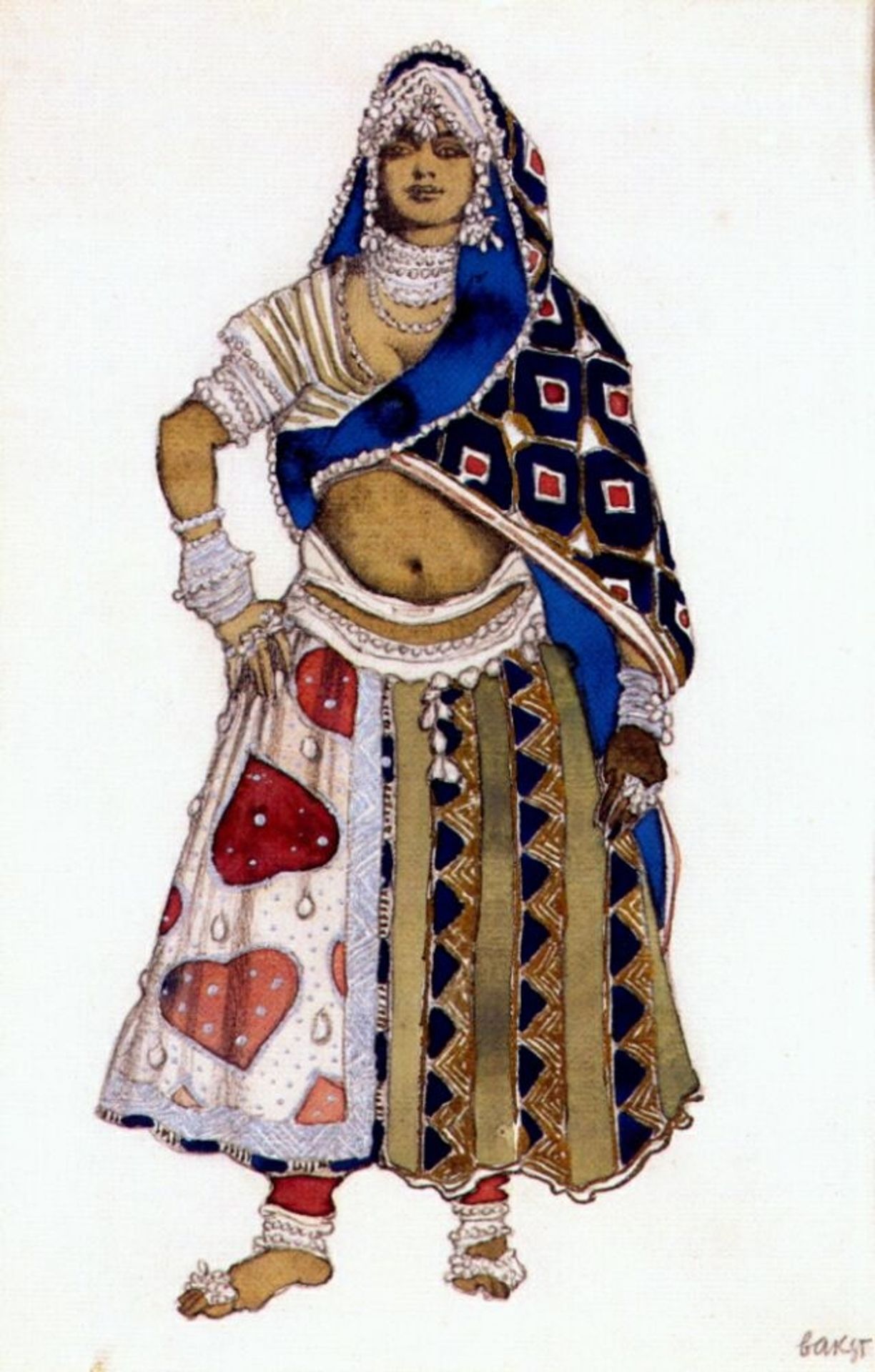 Le dieu bleu bayadere by Léon Bakst