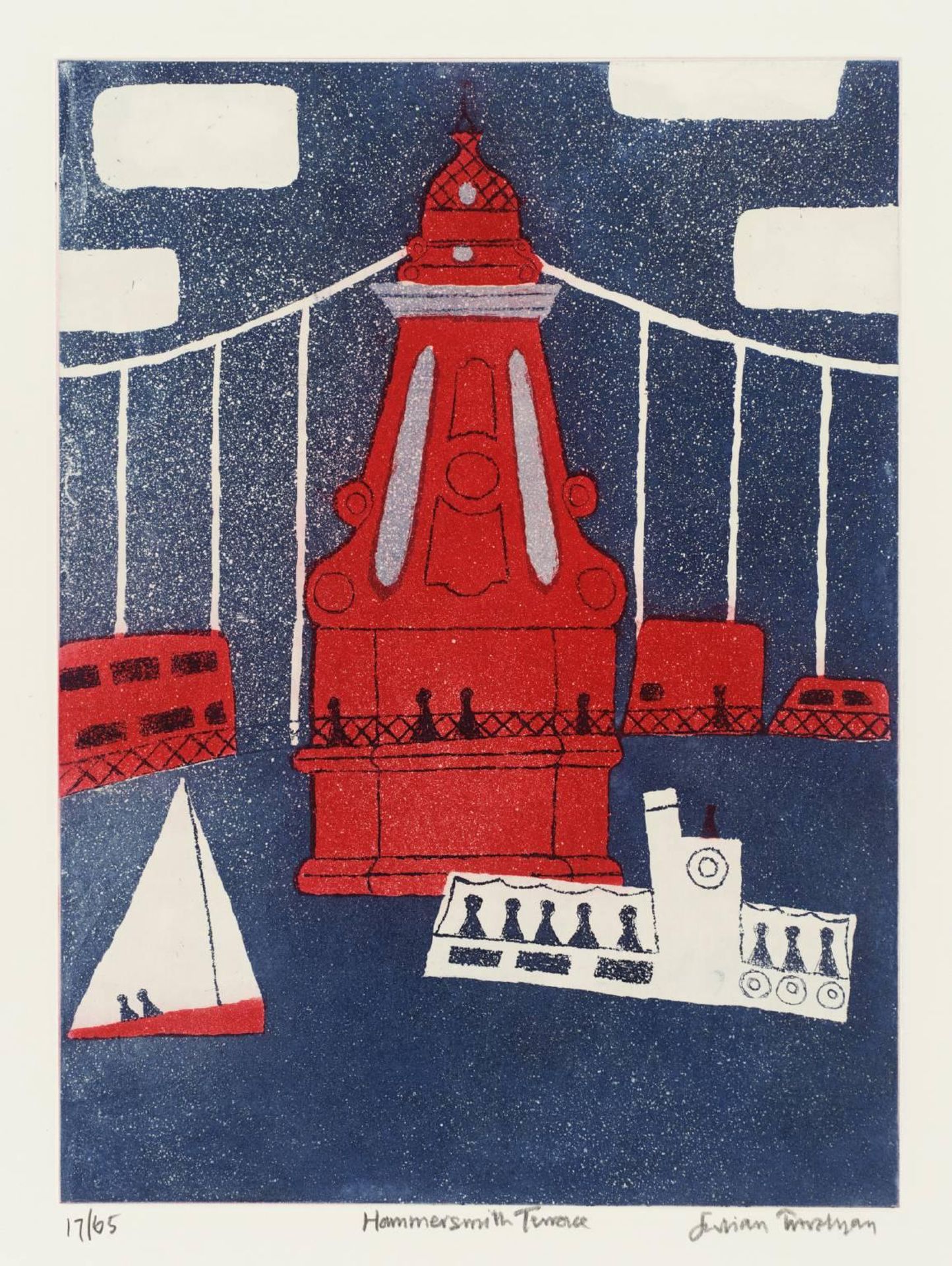 Hammersmith Bridge by Julian Trevelyan
