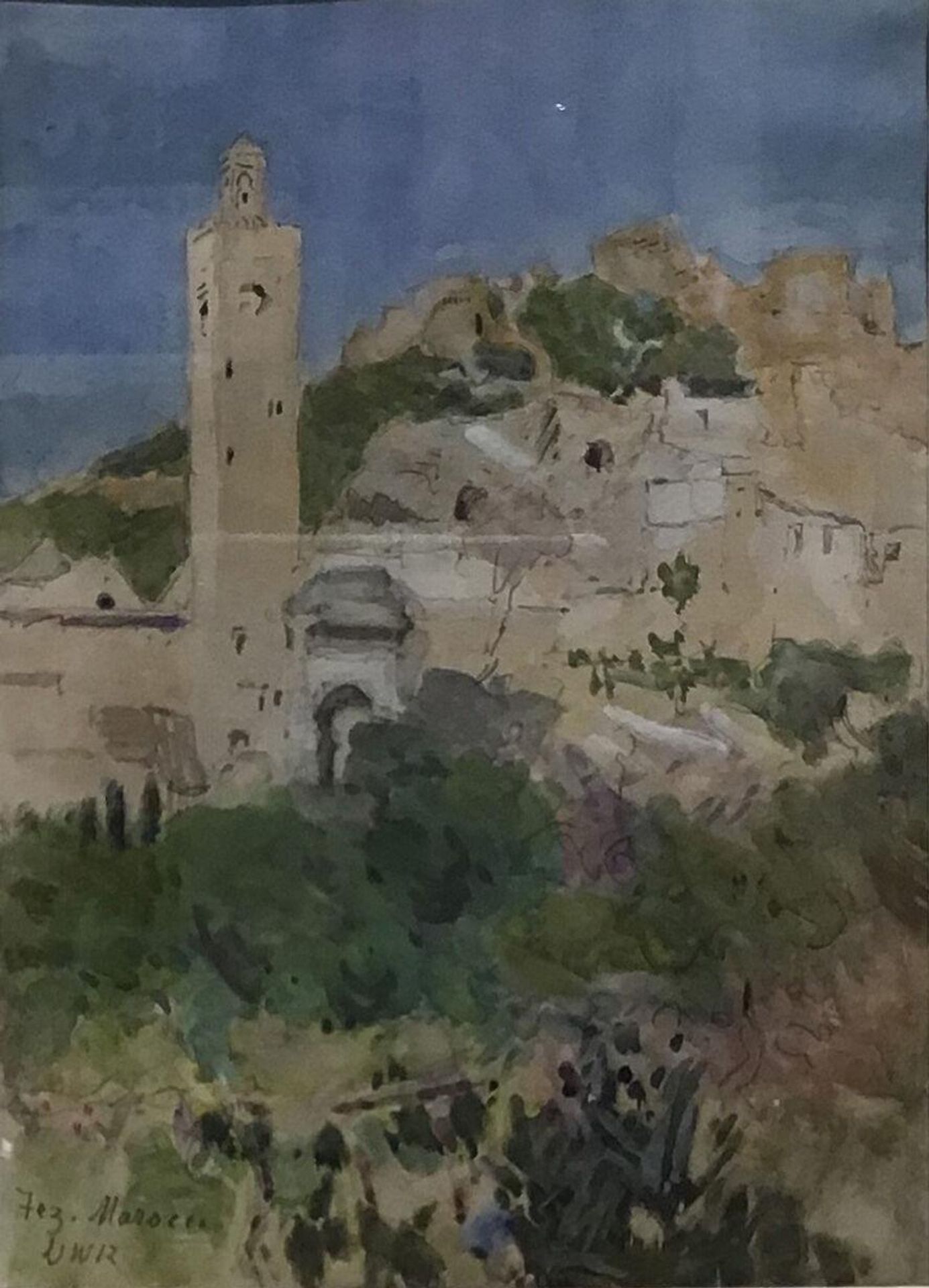 Buildings on the Side of a Hill, Fez, Morocco by Denman Waldo Ross