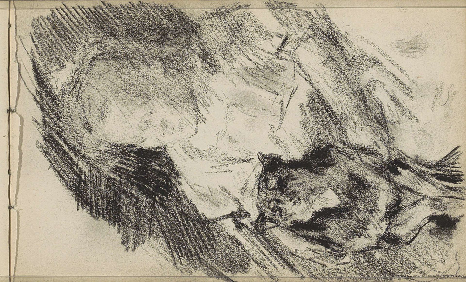 Figuur met een hond by Johan Antonie de Jonge