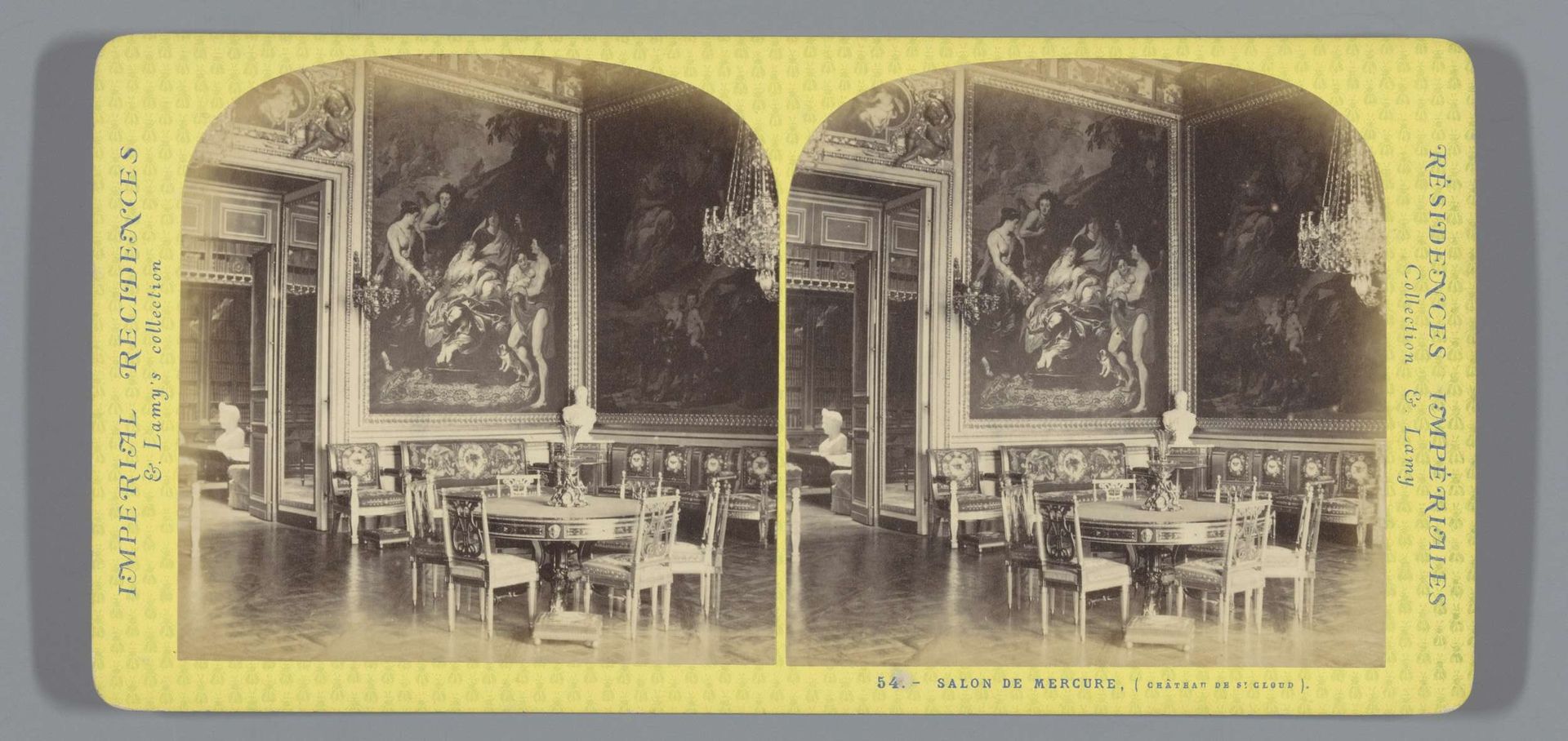 Salon van Mercurius in het kasteel van Saint-Cloud by Ernest Eléonor Pierre Lamy