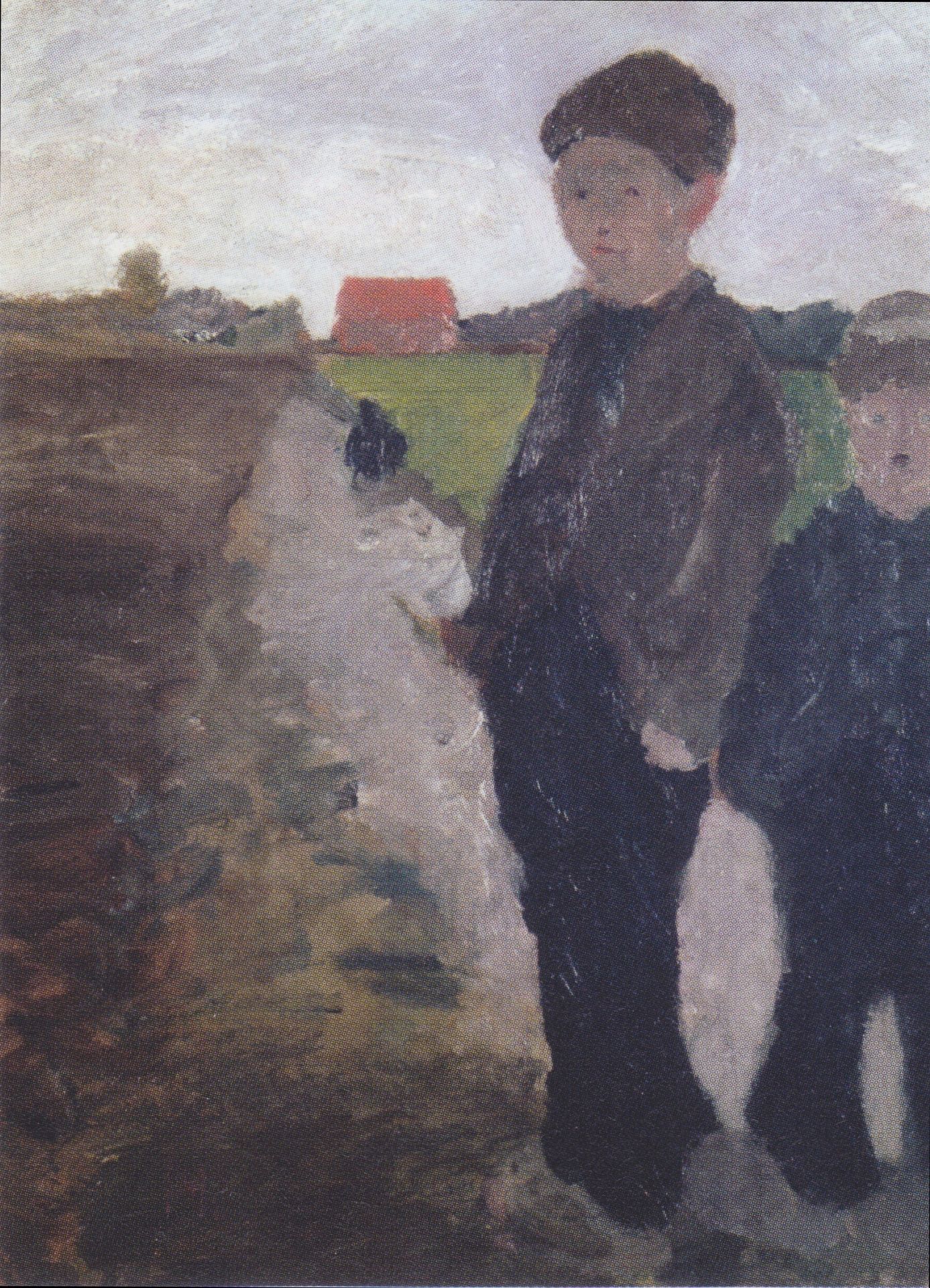 Two boys on Moorkanal by Paula Modersohn-Becker