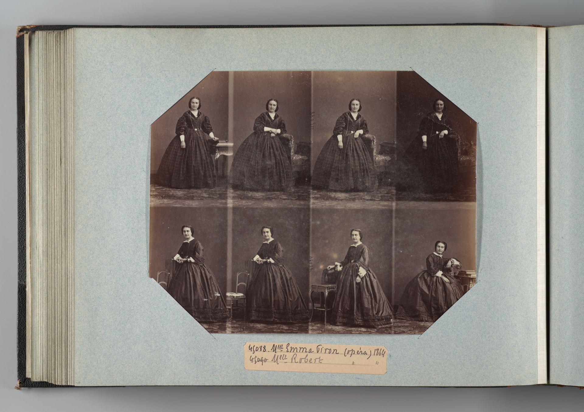 Mlle Emma Piron; Mlle Robert by André-Adolphe-Eugène Disdéri