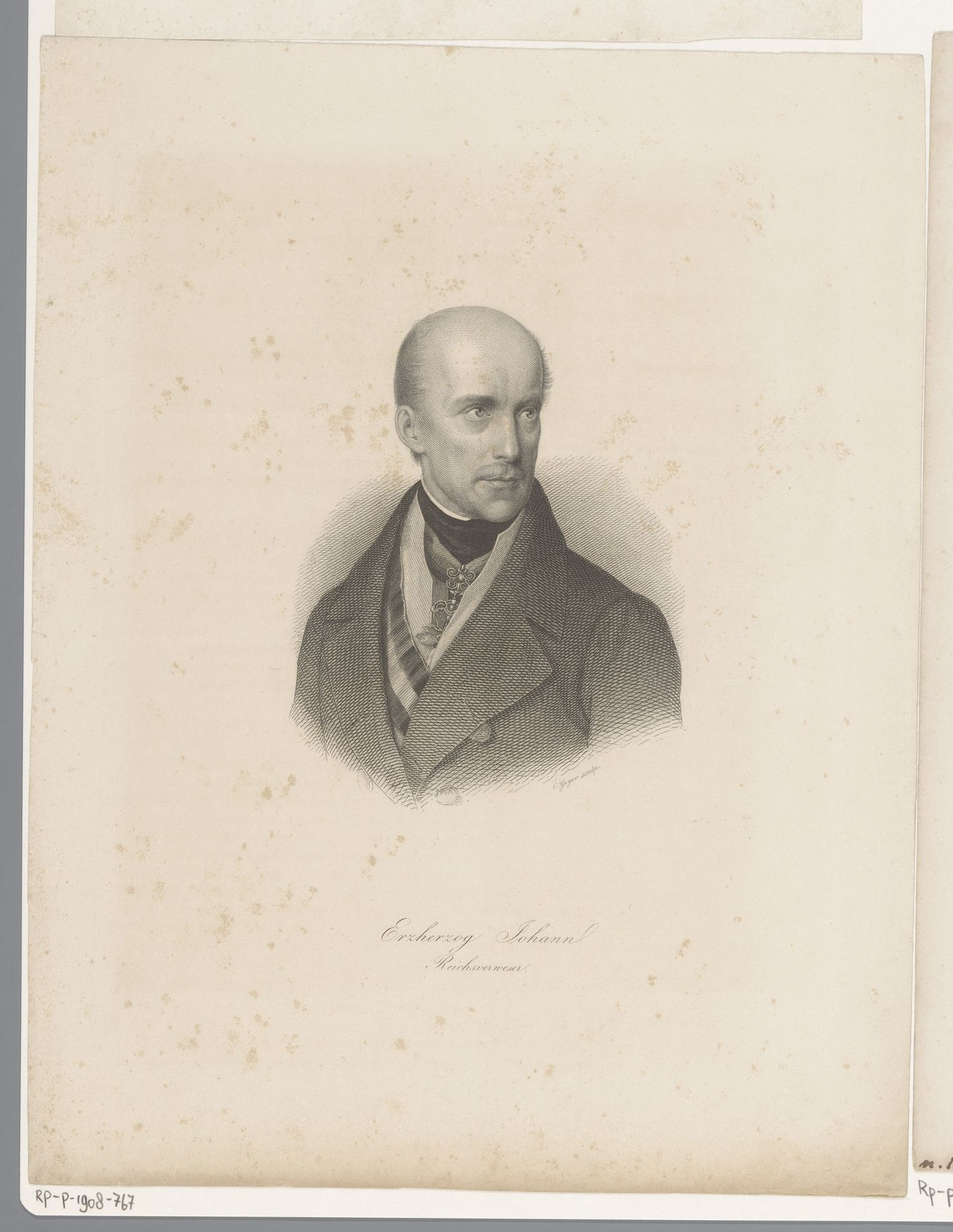 Portret van Johan van Oostenrijk by Conrad Geyer