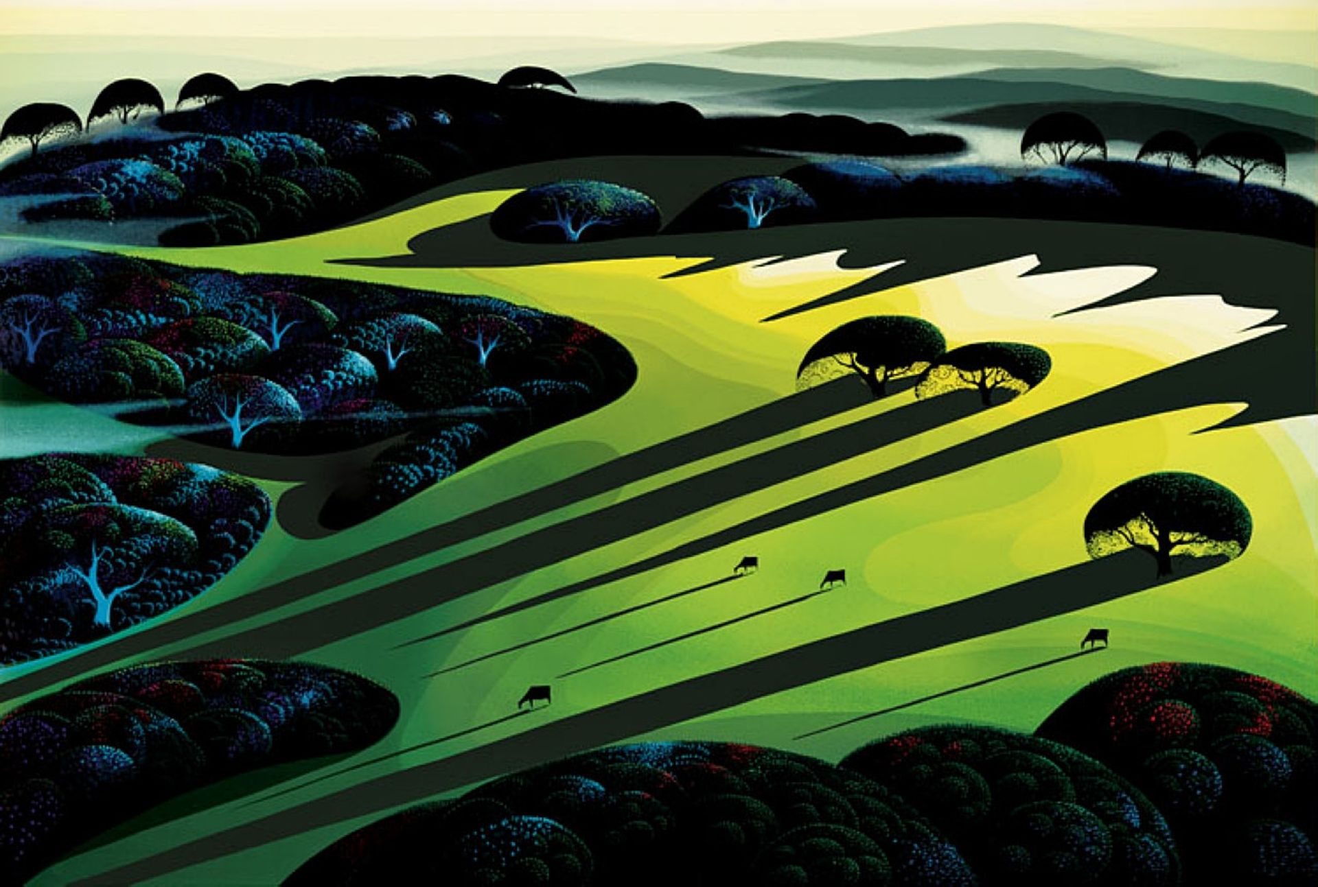 Silent Meadow by Eyvind Earle