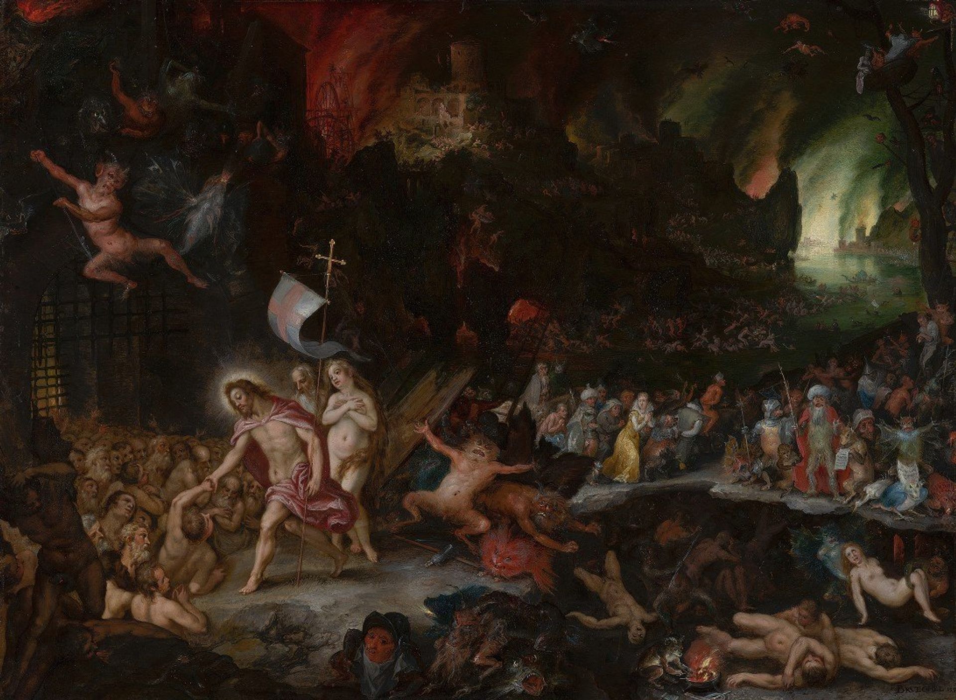 Christ’s Descent into Limbo by Jan Brueghel the Younger
